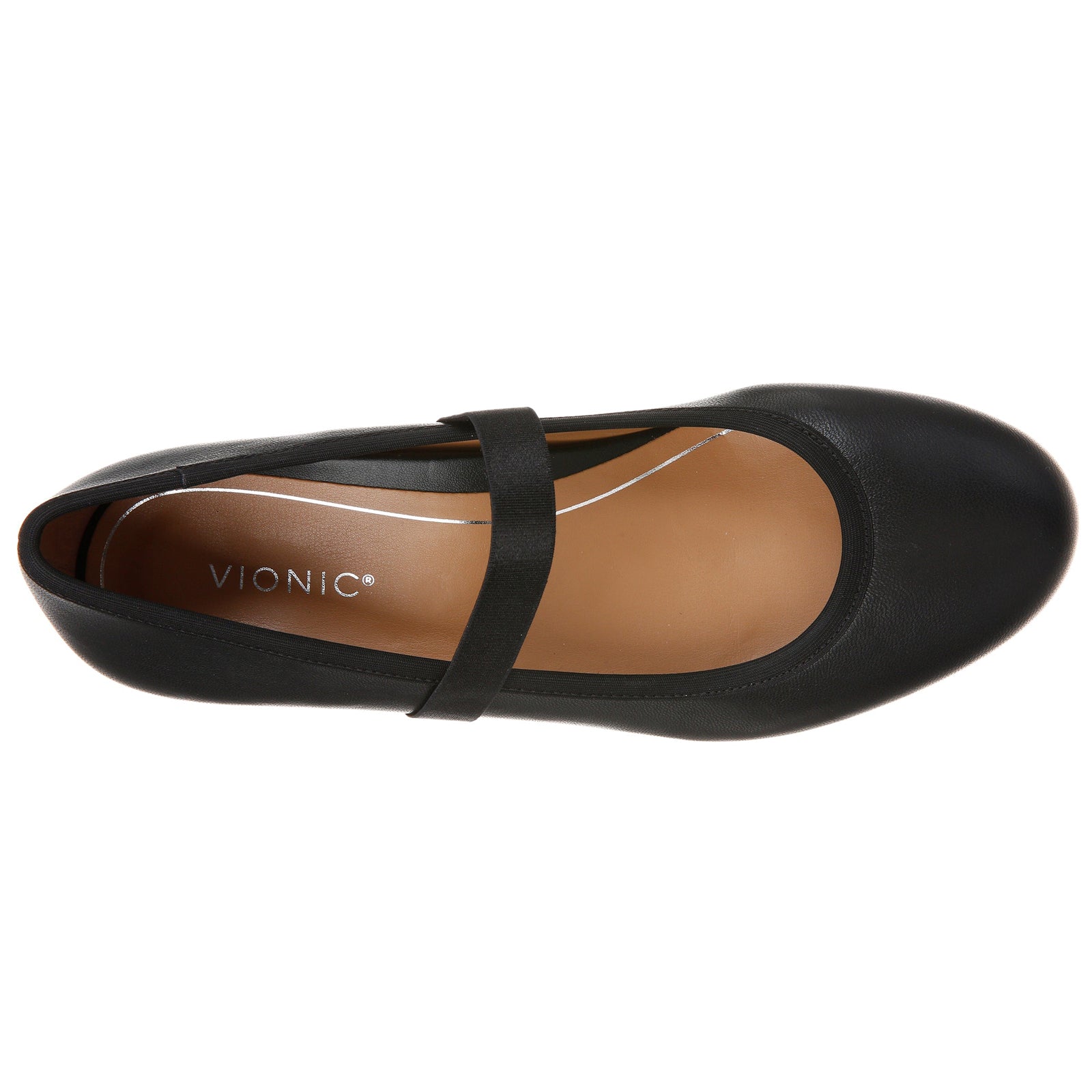 Vionic Joseline Leather Womens Shoes#color_black