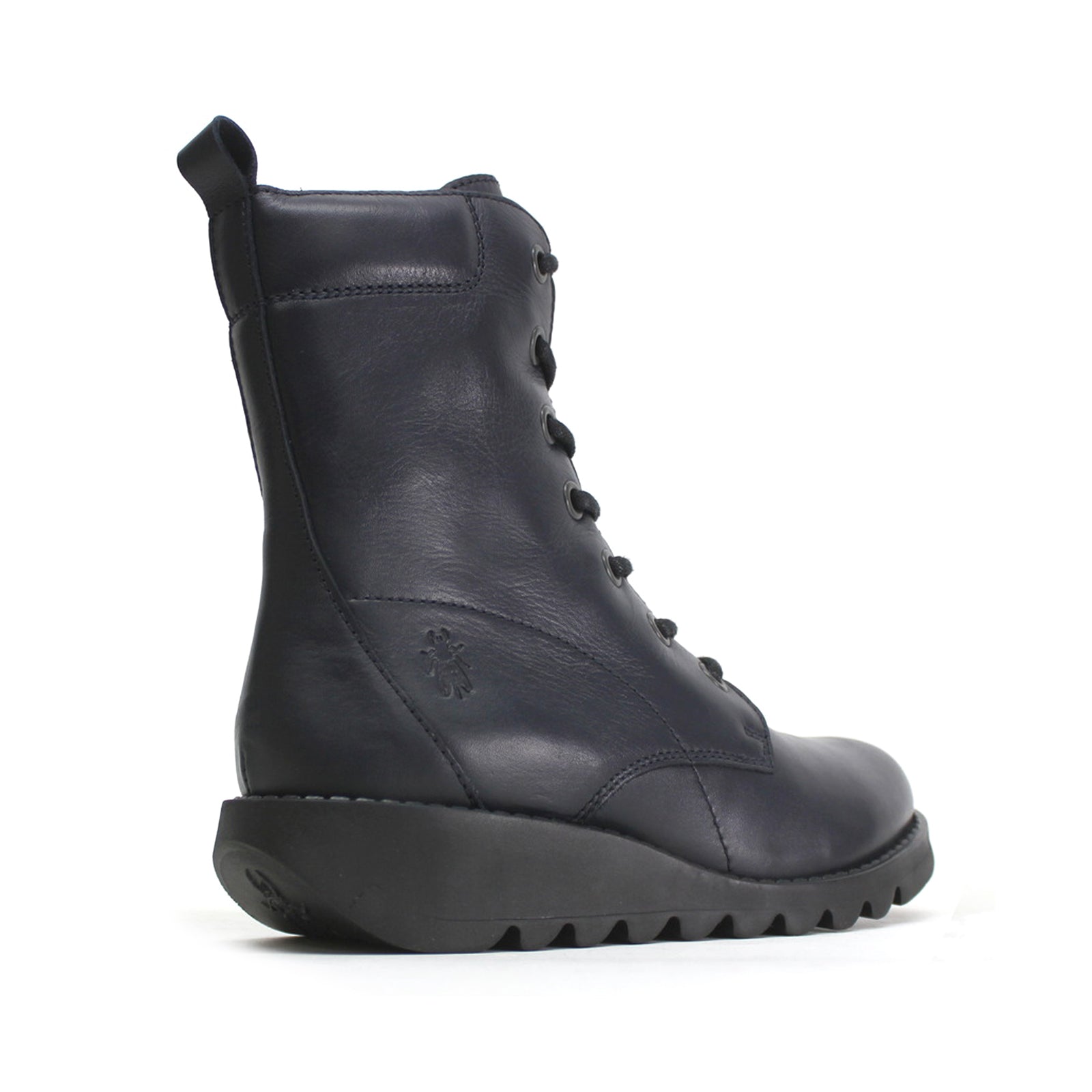 Fly London SILF015FLY Leather Womens Boots#color_navy
