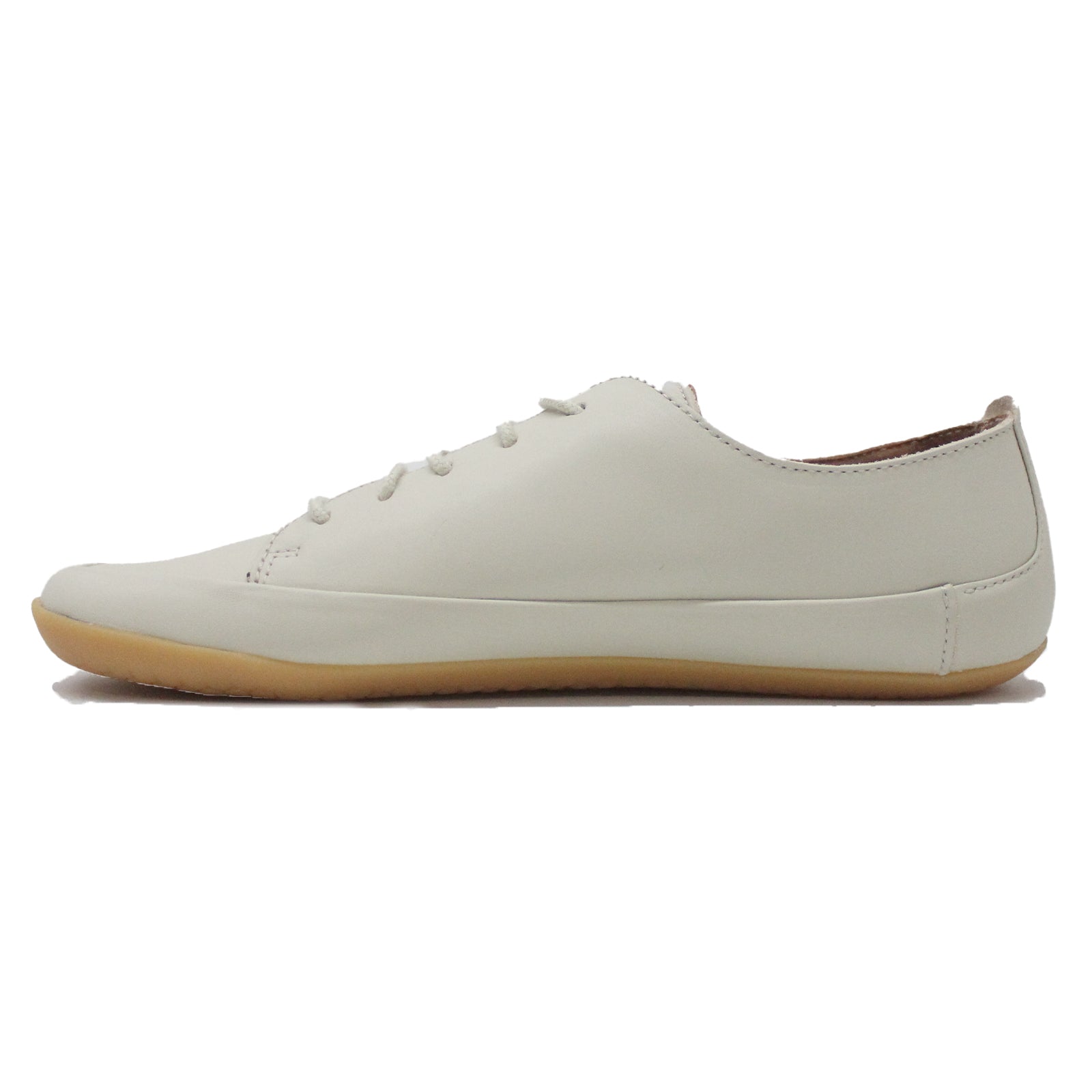 Vivobarefoot Opanka Sneaker II 201223-04 Leather Womens Shoes - Limestone - 39#color_limestone