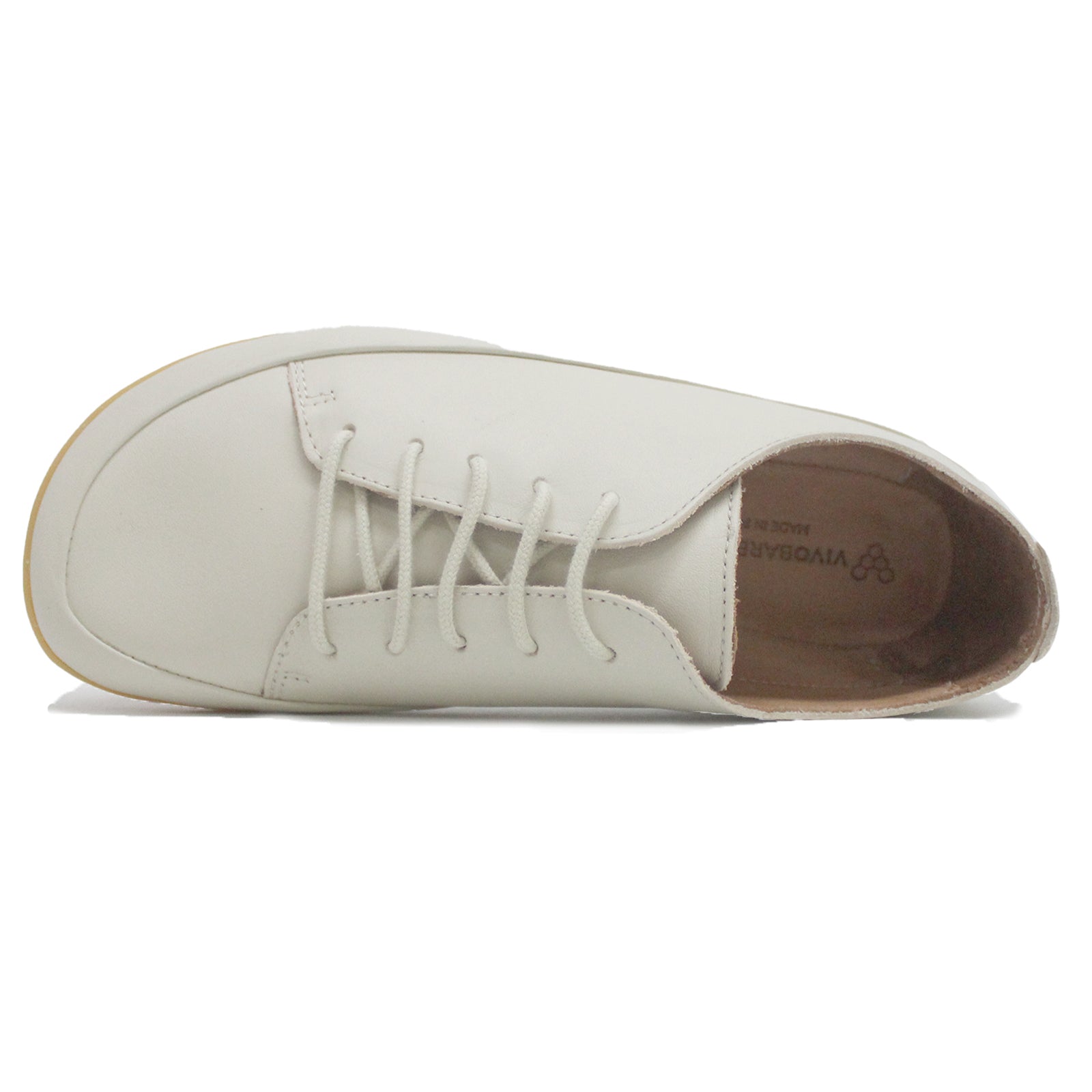 Vivobarefoot Opanka Sneaker II 201223-04 Leather Womens Shoes - Limestone - 39#color_limestone