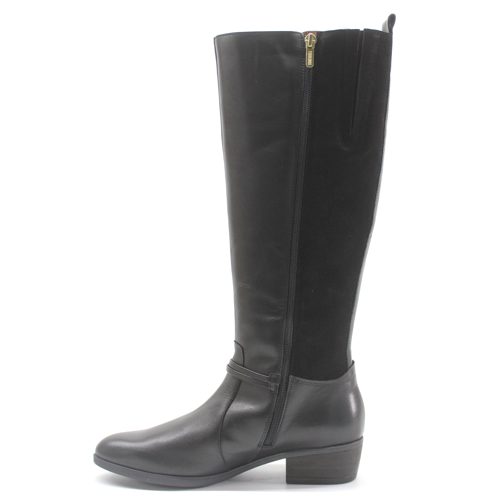 Pikolinos Daroca W1U-9561 W1U-9561C1 Leather Womens Boots - Black - 39#color_black