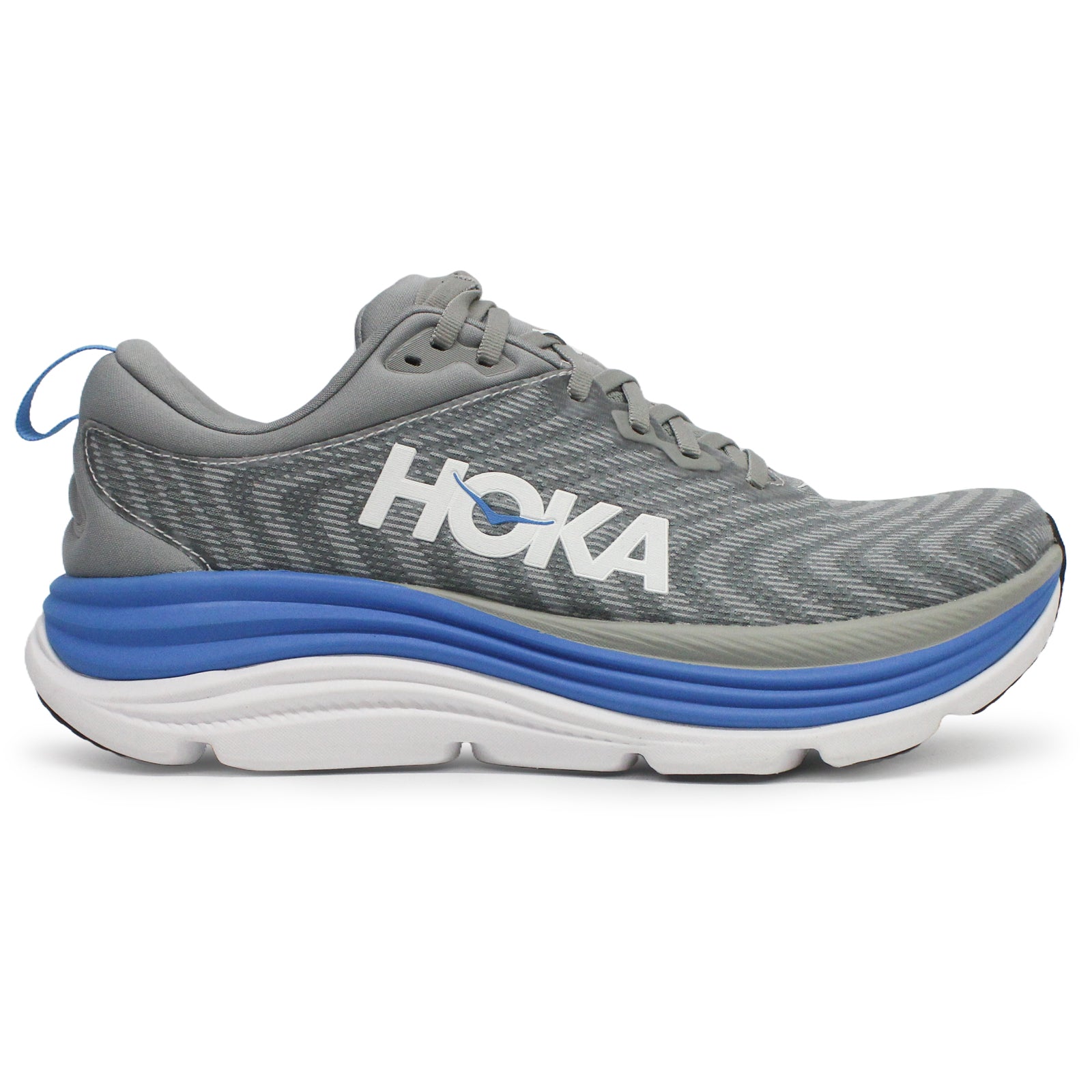 Hoka Gaviota 5 1127929-LDVB Textile Synthetic Mens Trainers - Limestone Diva Blue - 9.5#color_limestone diva blue