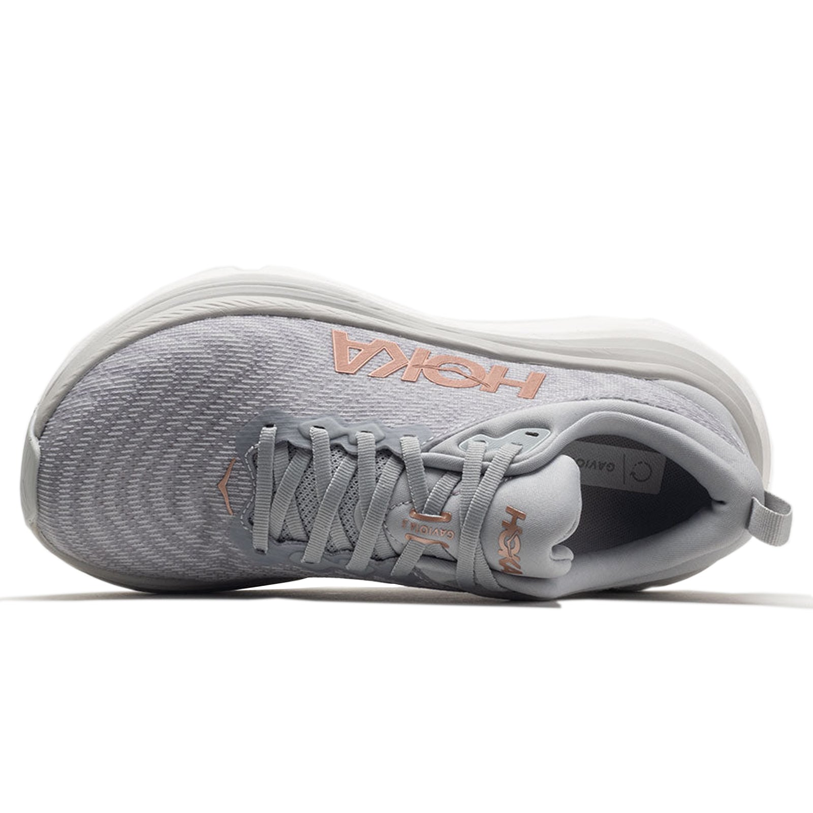 Hoka Gaviota 5 Textile Synthetic Womens Trainers#color_harbor mist rose gold