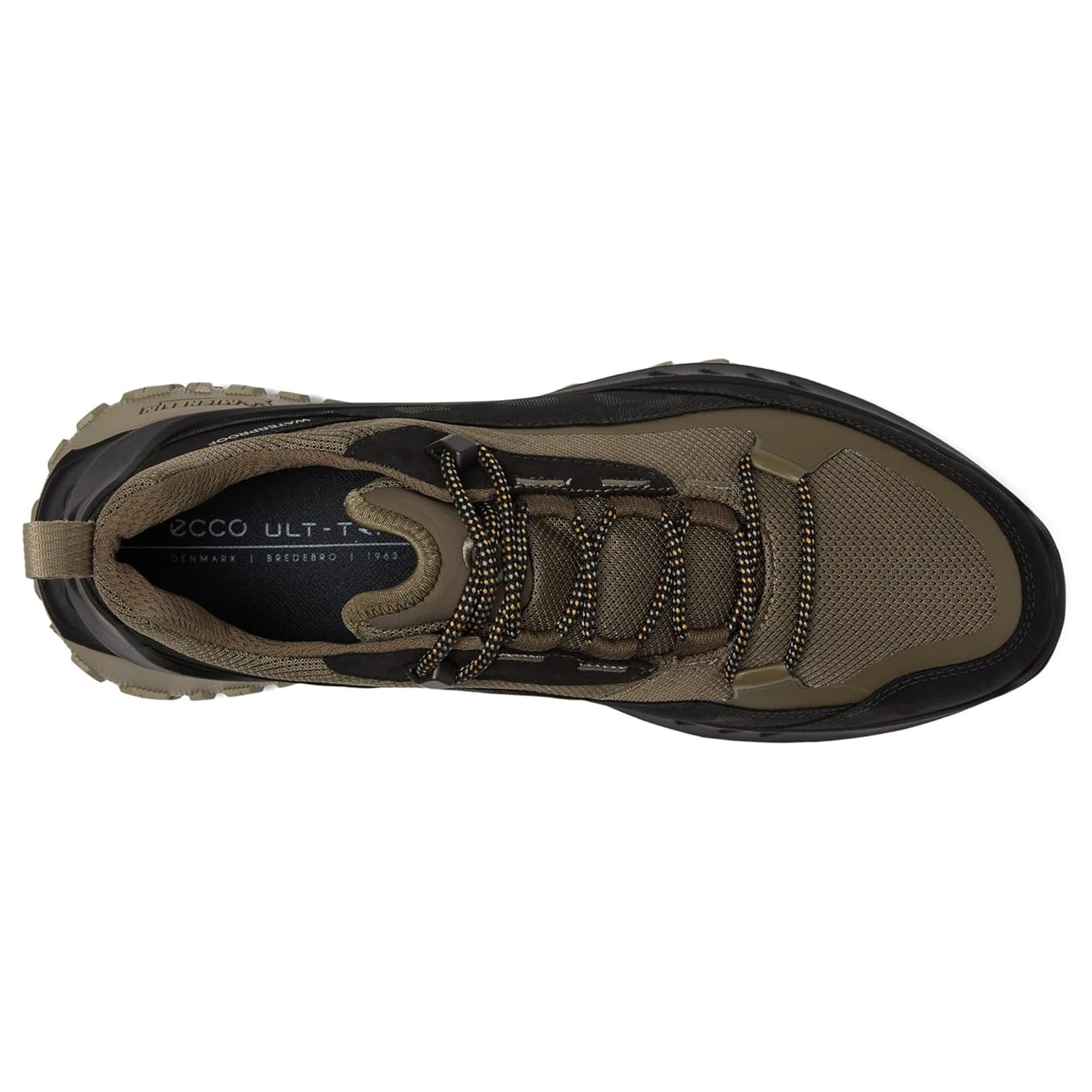Ecco ULT-TRN Leather Textile Mens Trainers#color_black tarmac