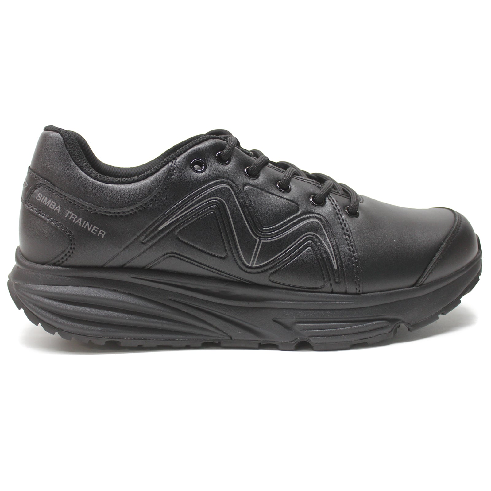 MBT Simba 700861-257F Leather Womens Trainers - Black - 40#color_black