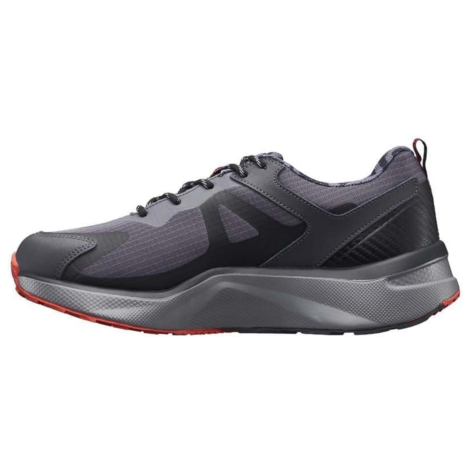 Joya Veloce STX Leather Textile Mens Trainers#color_dark grey