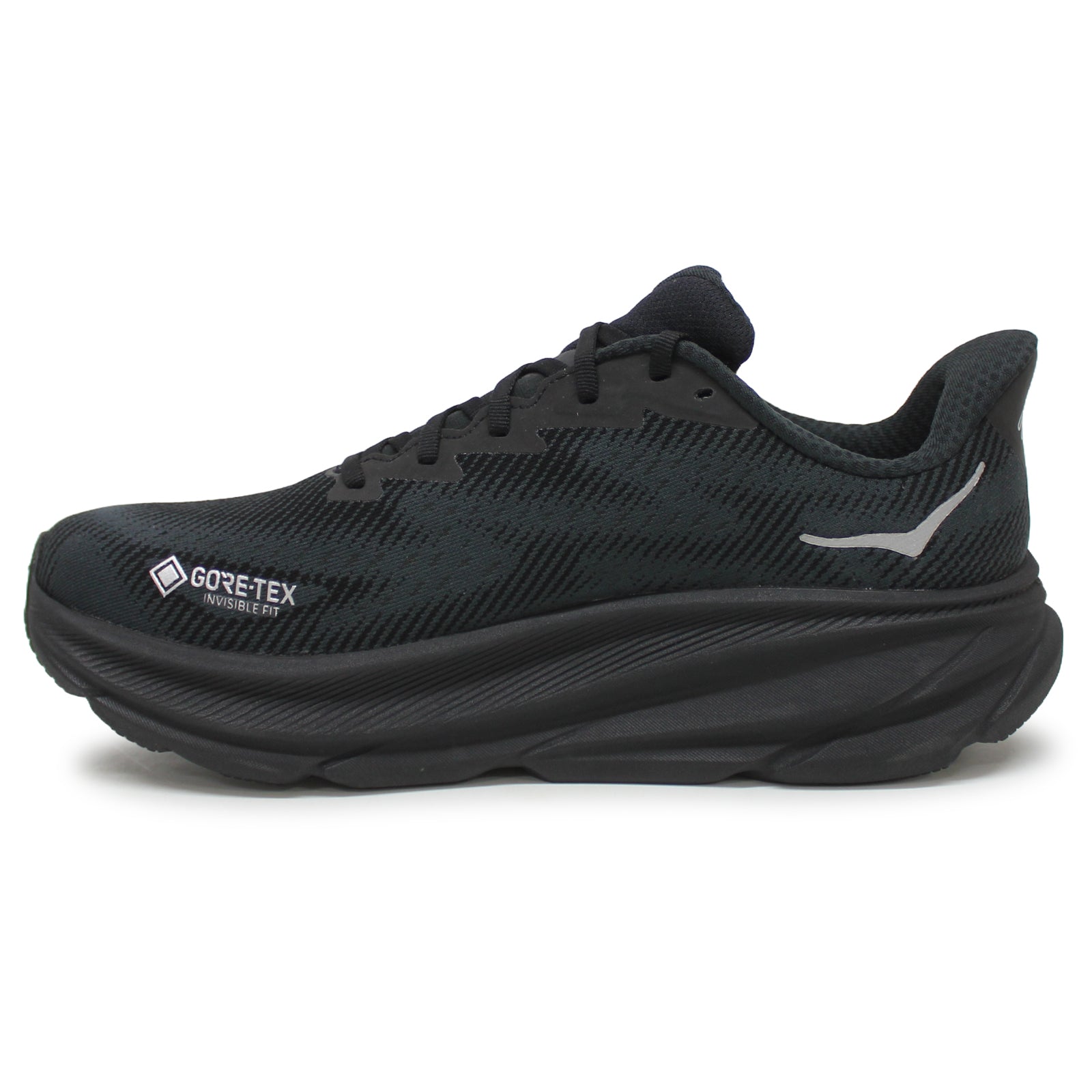 Hoka Clifton 9 GTX 1141470-BBLC Textile Synthetic Mens Trainers - Black Black - 7.5#color_black black