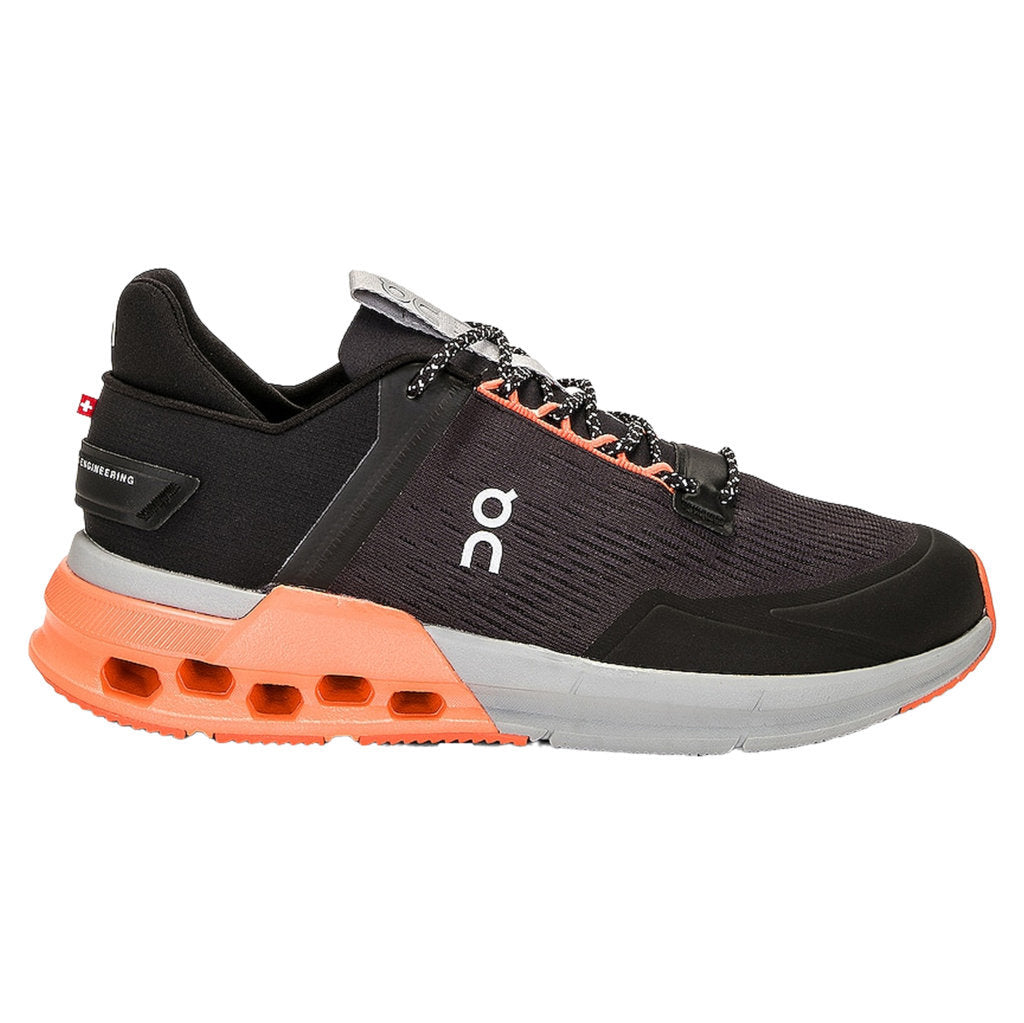 On Cloudnova Flux Textile Synthetic Men's Running Shoes#color_black flame