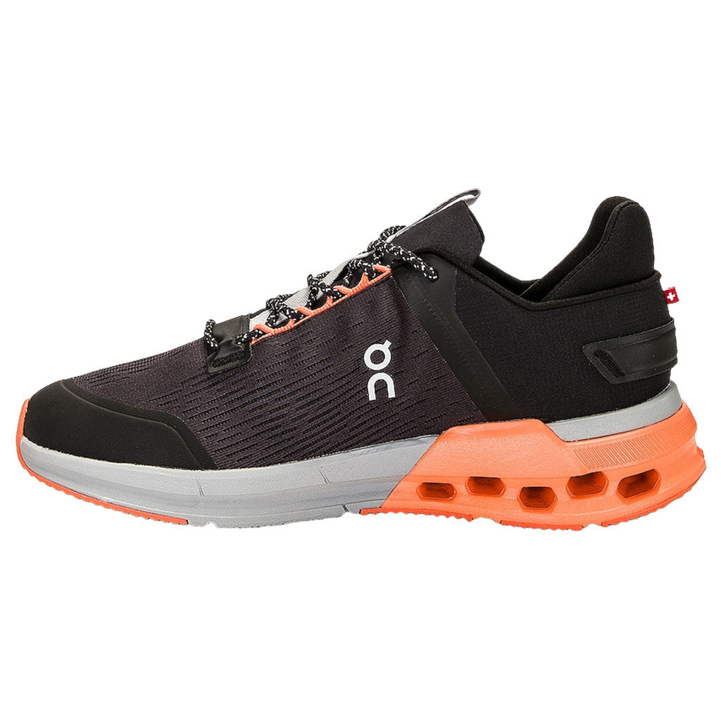 On Cloudnova Flux Textile Synthetic Men's Running Shoes#color_black flame