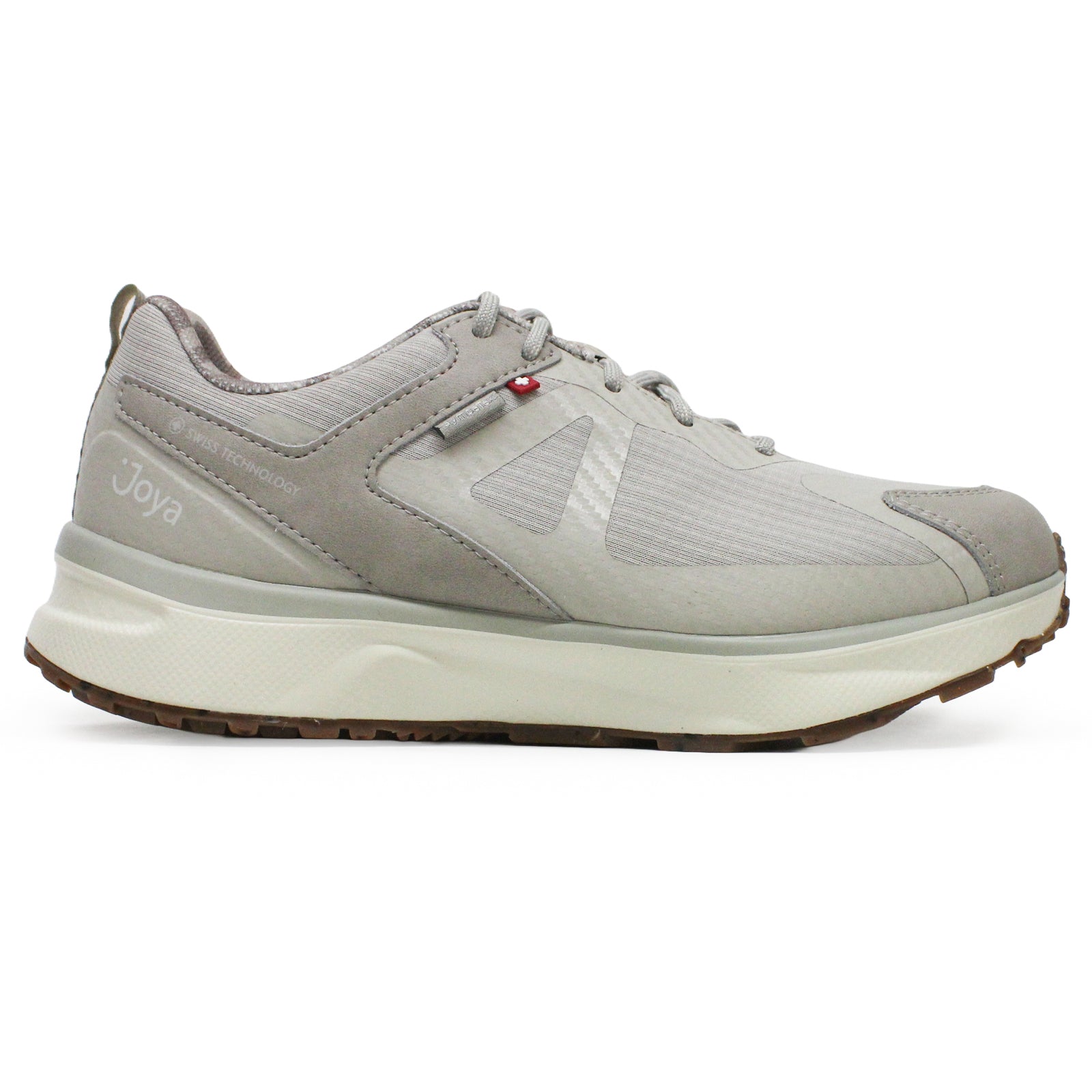 Joya Veloce STX Leather Textile Womens Trainers#color_beige