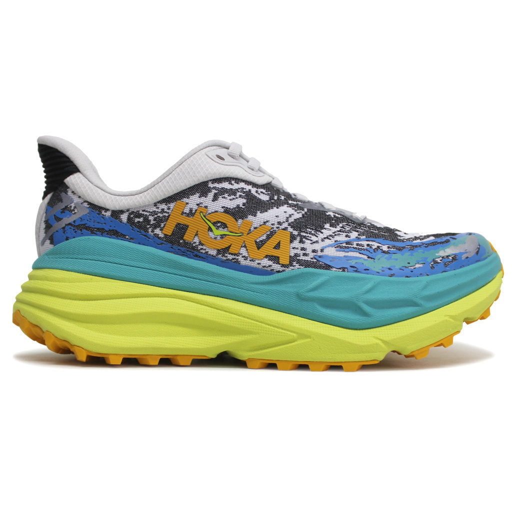 Hoka Stinson 7 Textile Synthetic Women's Running Shoes#color_white evening primrose