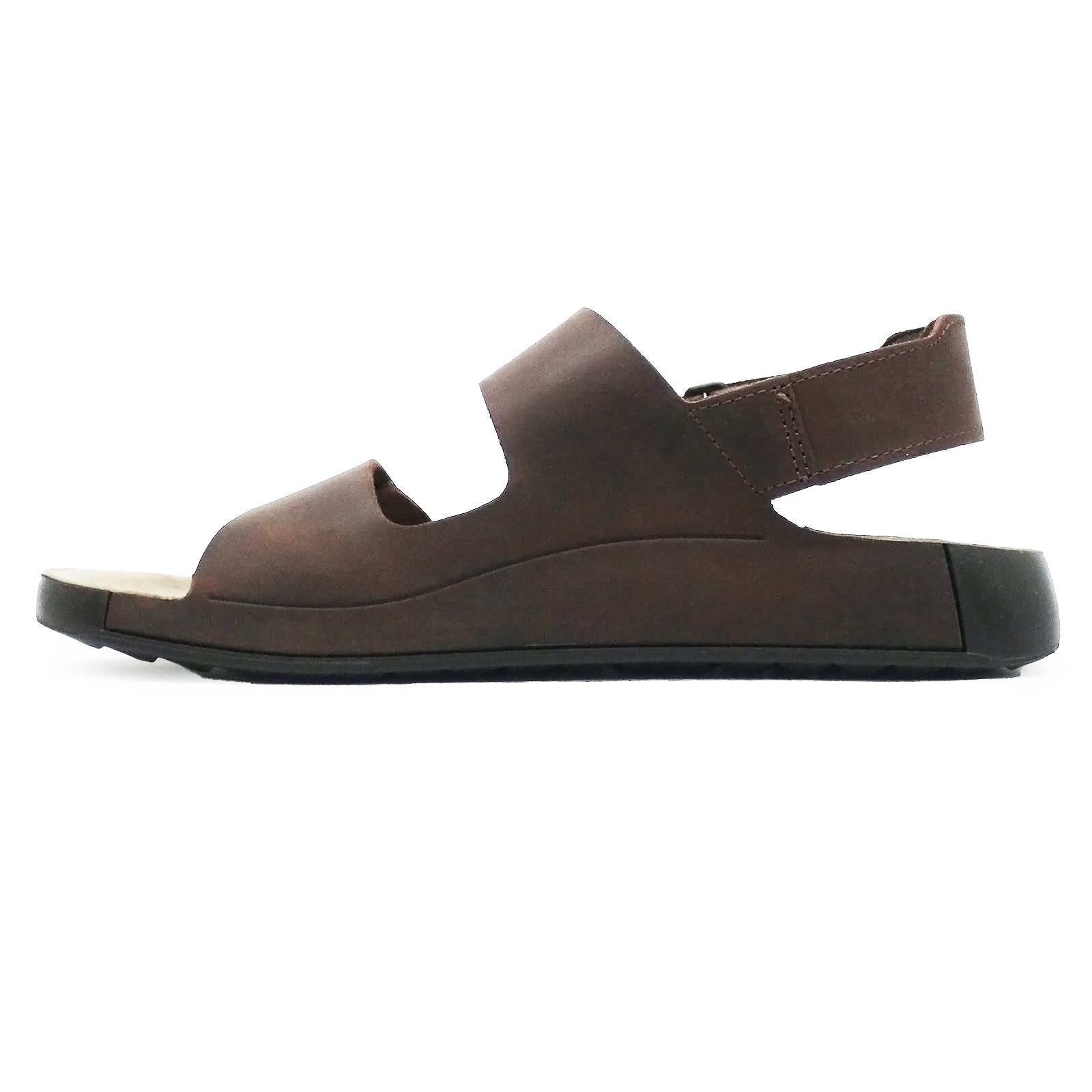 Ecco Cozmo 500944 Leather Mens Sandals#color_potting soil