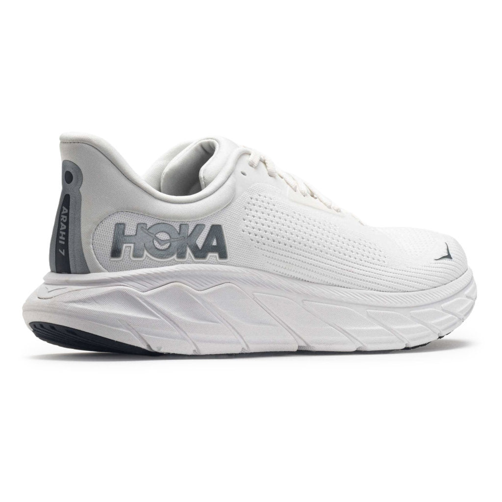 Hoka Arahi 7 Textile Men's Running Shoes#color_blanc de blanc steel wool