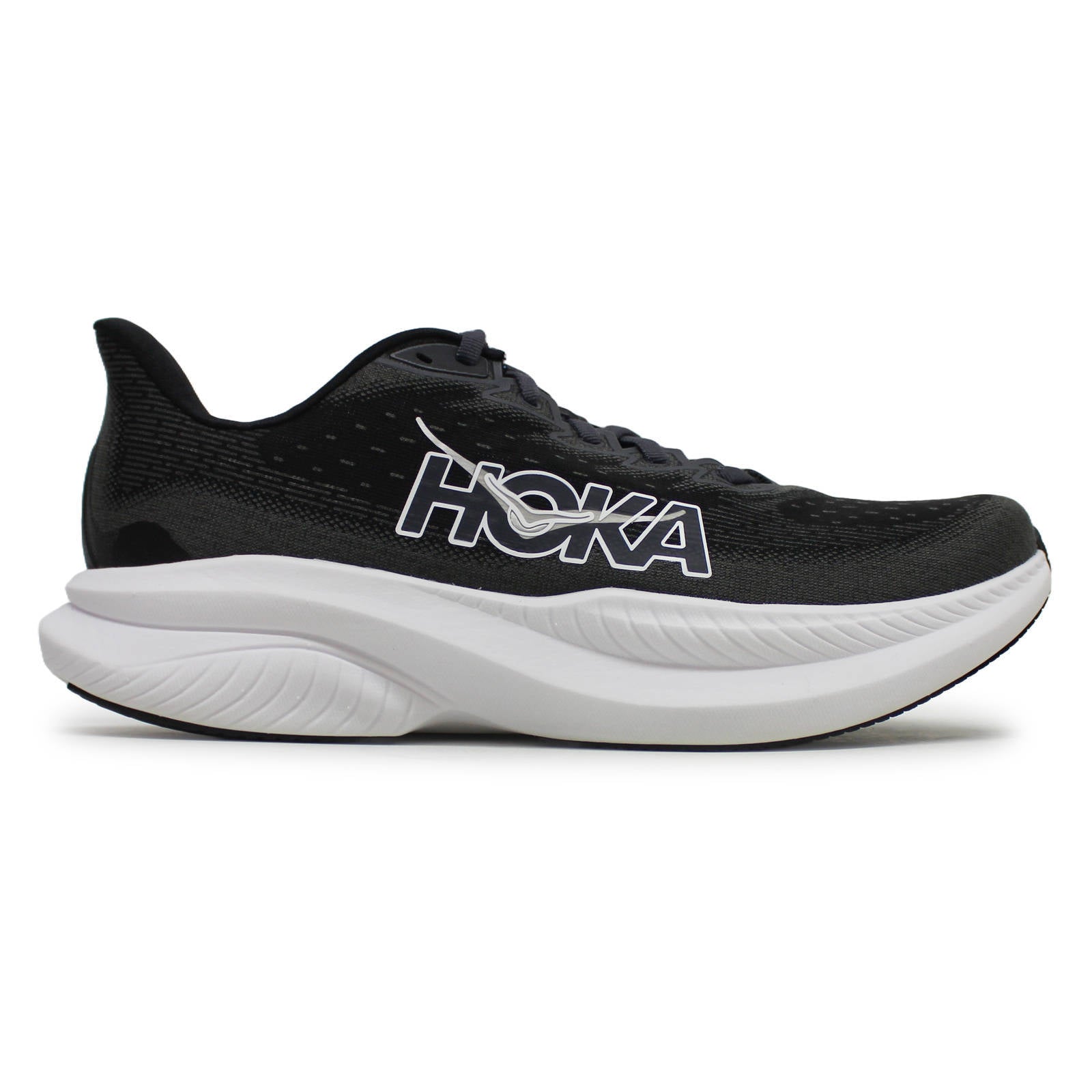 Hoka Mach 6 Textile Men's Running Shoes#color_black white