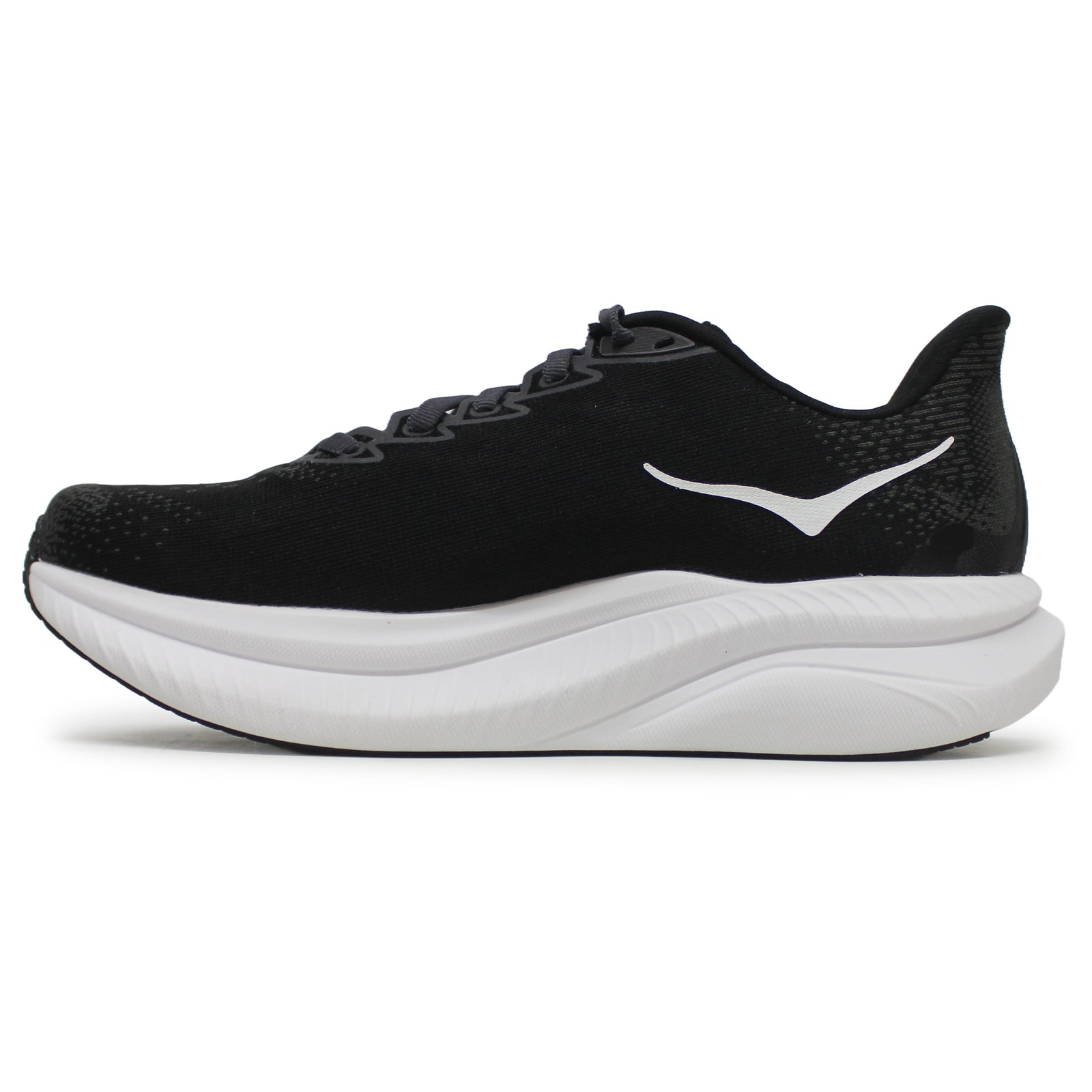 Hoka Mach 6 Textile Womens Trainers#color_black white