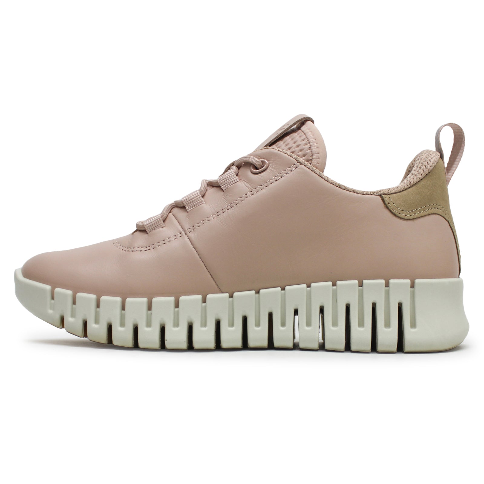 Ecco Gruuv 218203 218203-59530 Full Grain Leather Womens Trainers - Rose Dust Powder - 37#color_rose dust powder