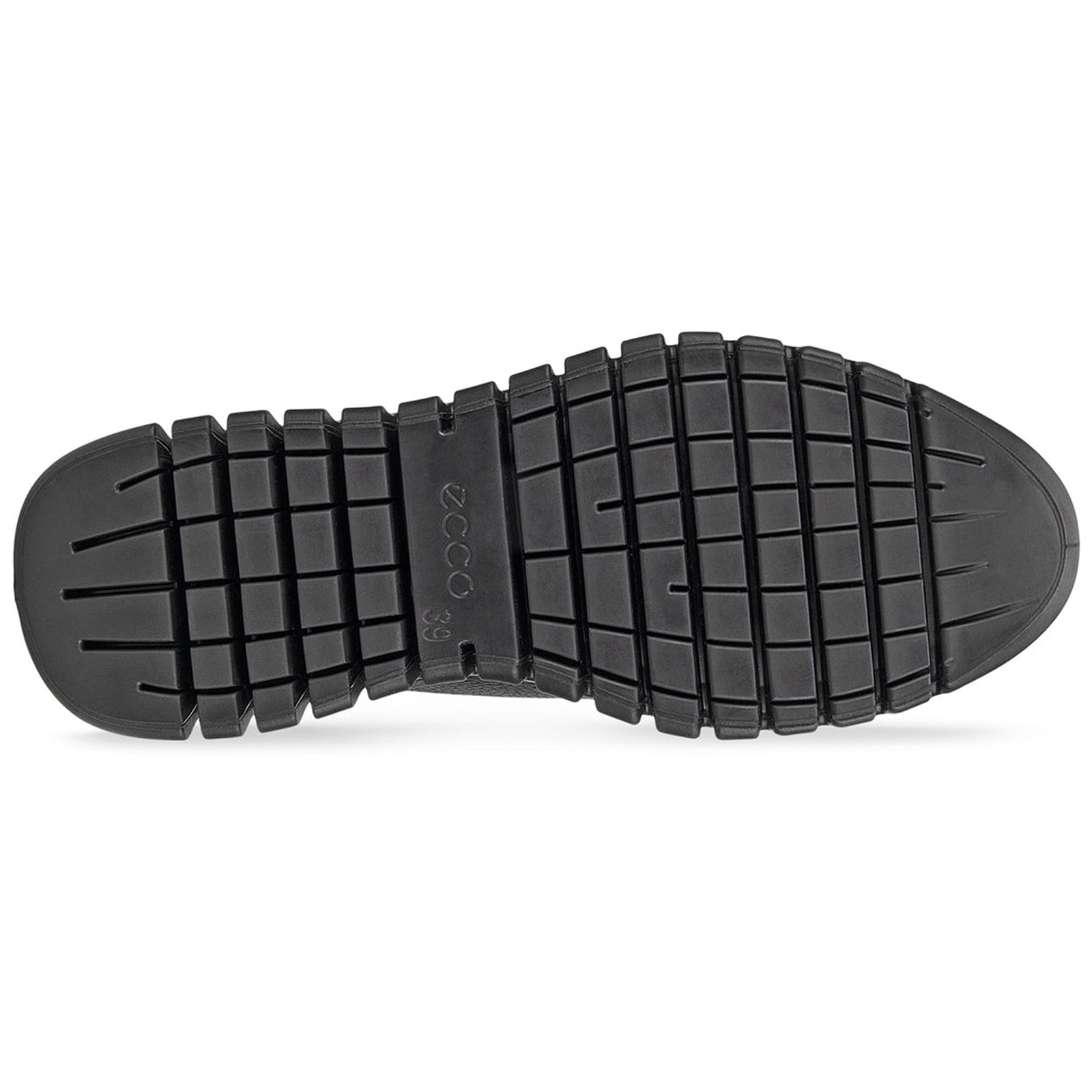 Ecco Gruuv 218233 Full Grain Leather Womens Trainers#color_black