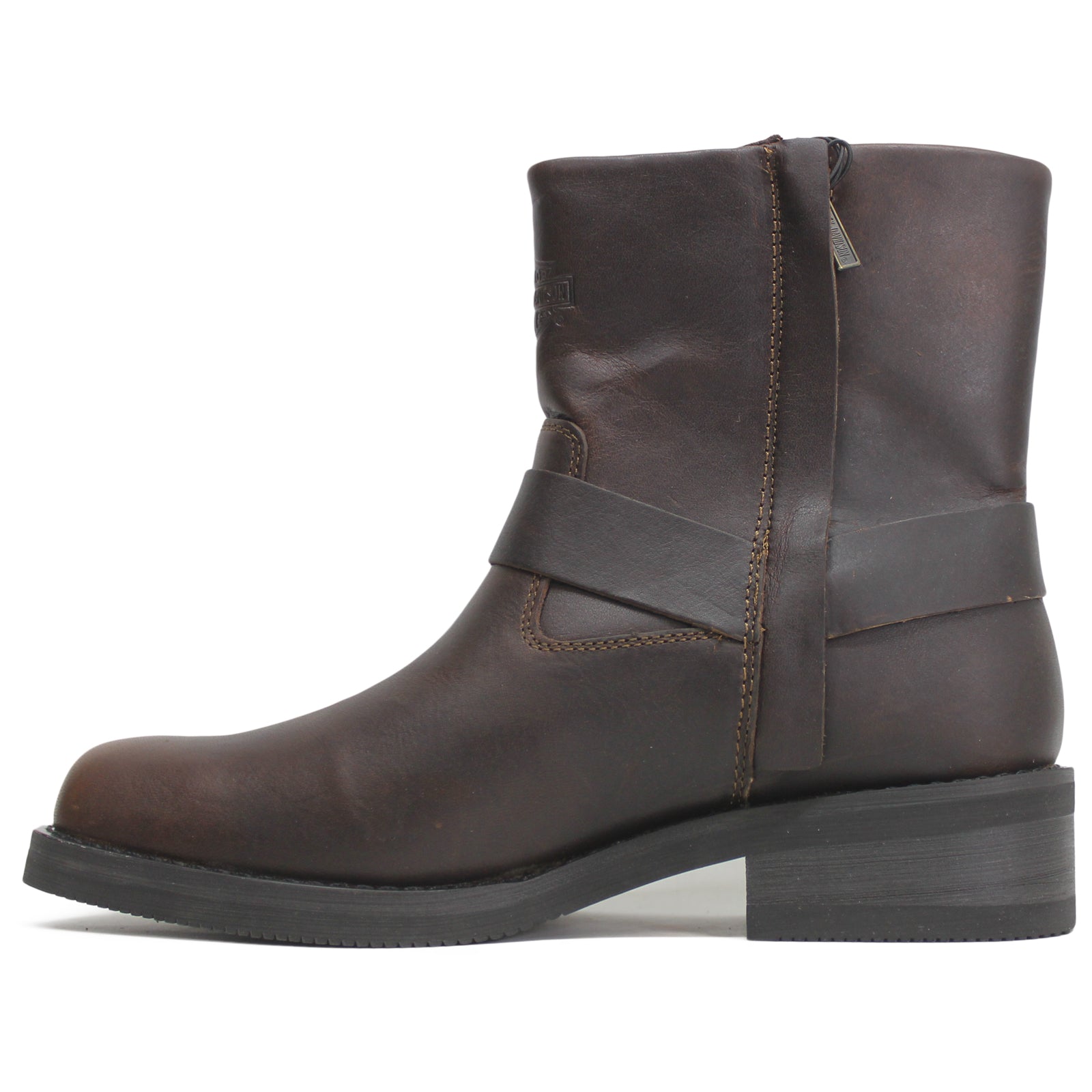 Harley Davidson Korsen 7 Inch D97198 Full Grain Leather Mens Boots - Brown - 45#color_brown