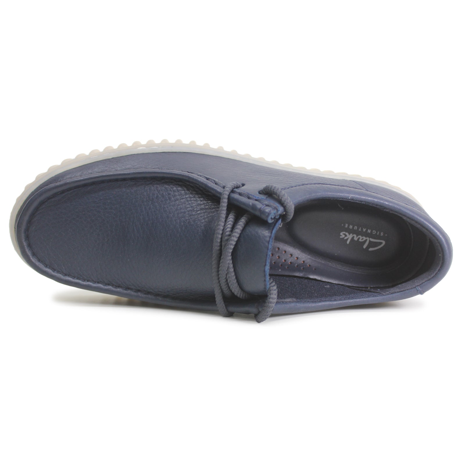 Clarks Torhill Lo Leather Mens Shoes#color_navy