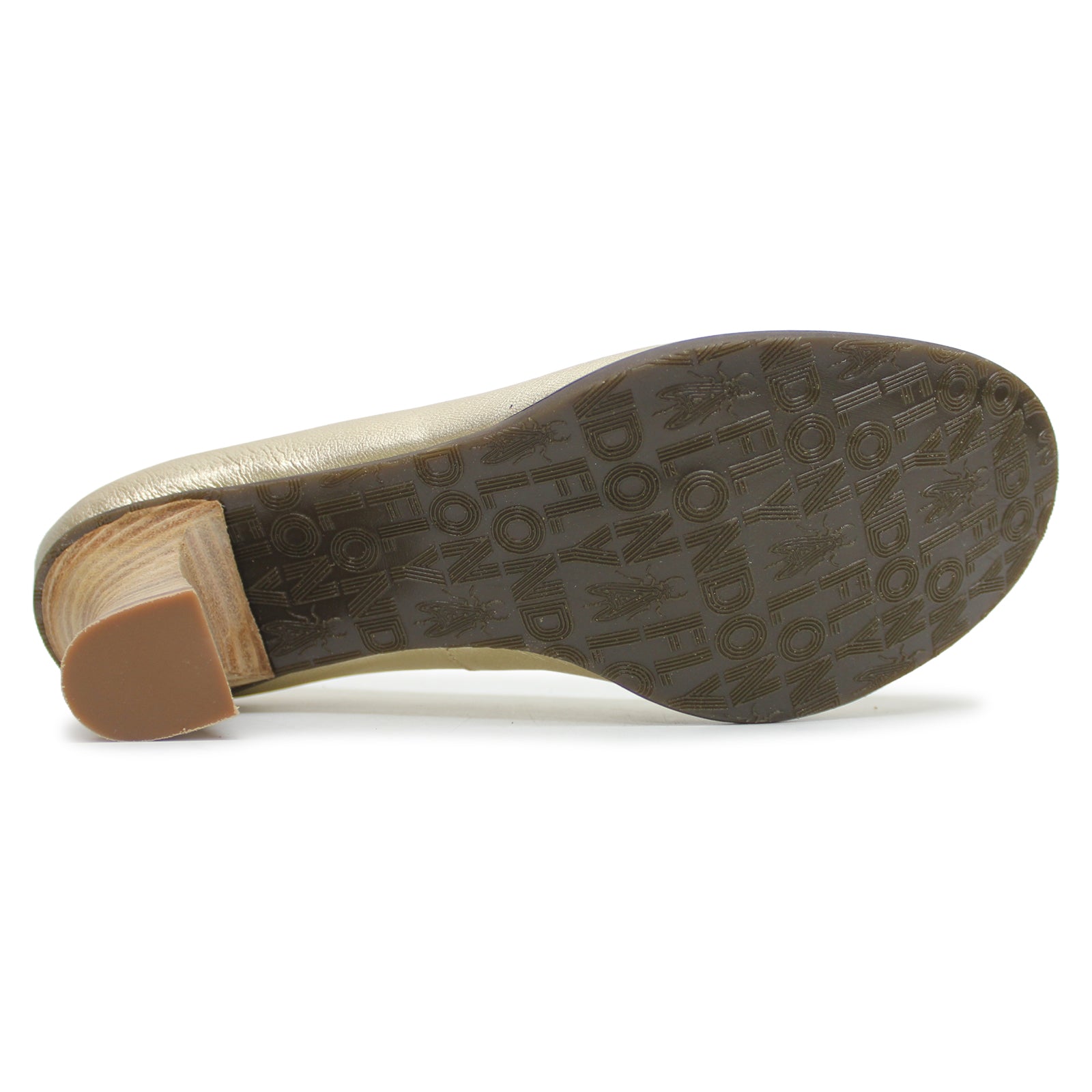 Fly London BAZE086FLY Idra Leather Womens Shoes#color_gold