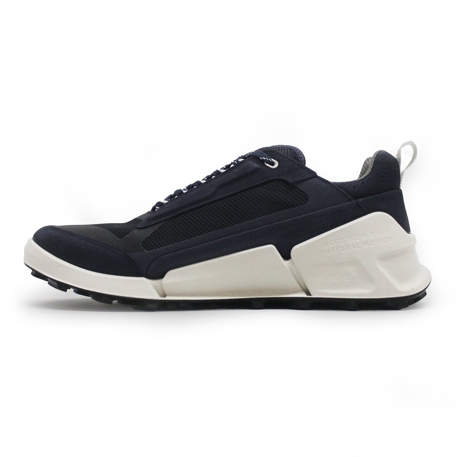 Ecco Biom 2.1 X Mountain Nubuck Leather Mens Trainers#color_marine marine titanium