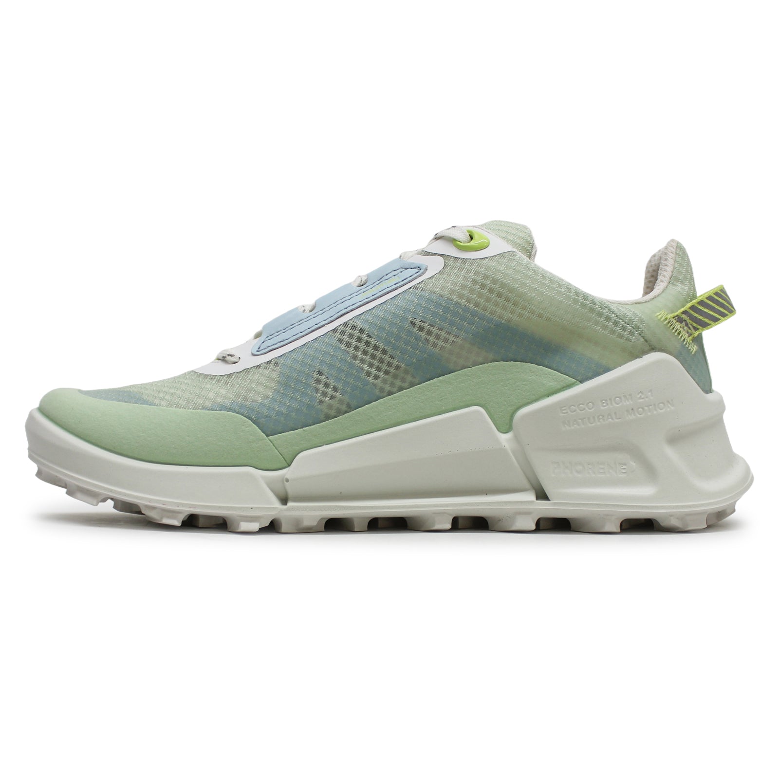 Ecco Biom 2.1 X Mountain Textile Leather Womens Trainers#color_matcha matcha starlight