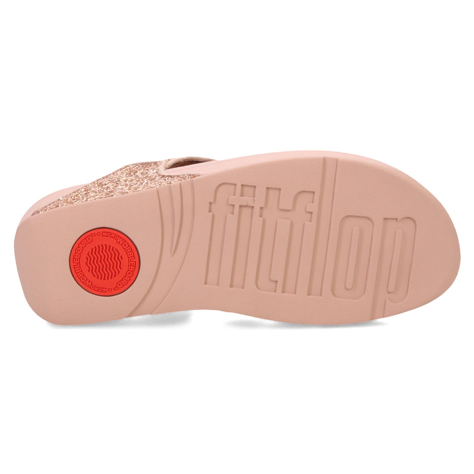 FitFlop Lulu Glitter Toe Post Synthetic Womens Sandals#color_rose gold