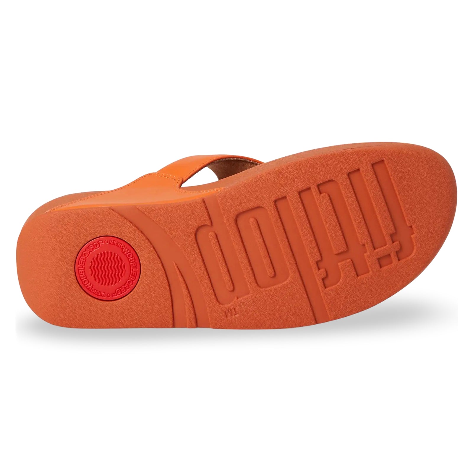 FitFlop Lulu Toe Post Leather Womens Sandals#color_satsuma