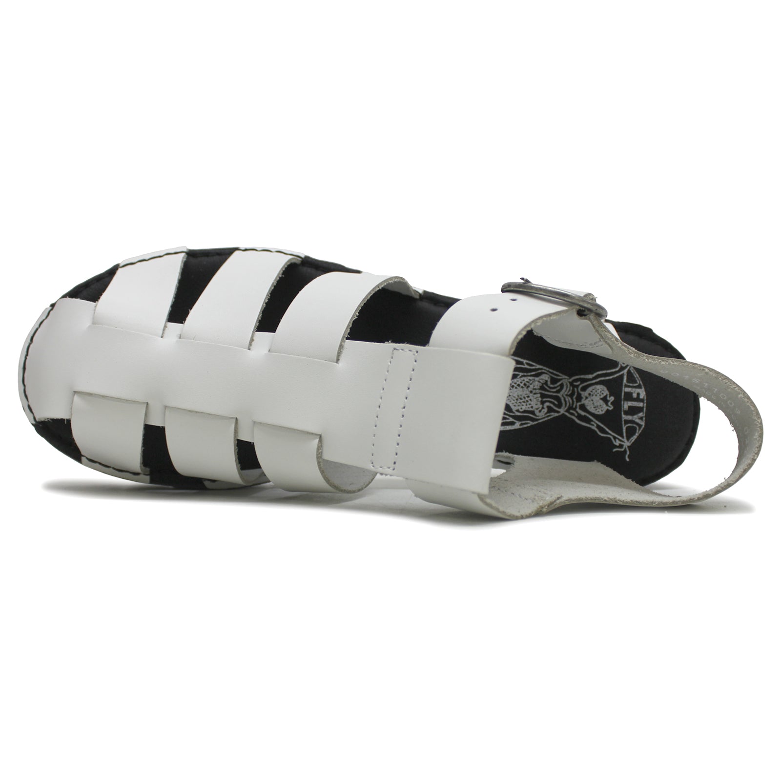 Fly London EMME511FLY Bridle Womens Sandals#color_off white