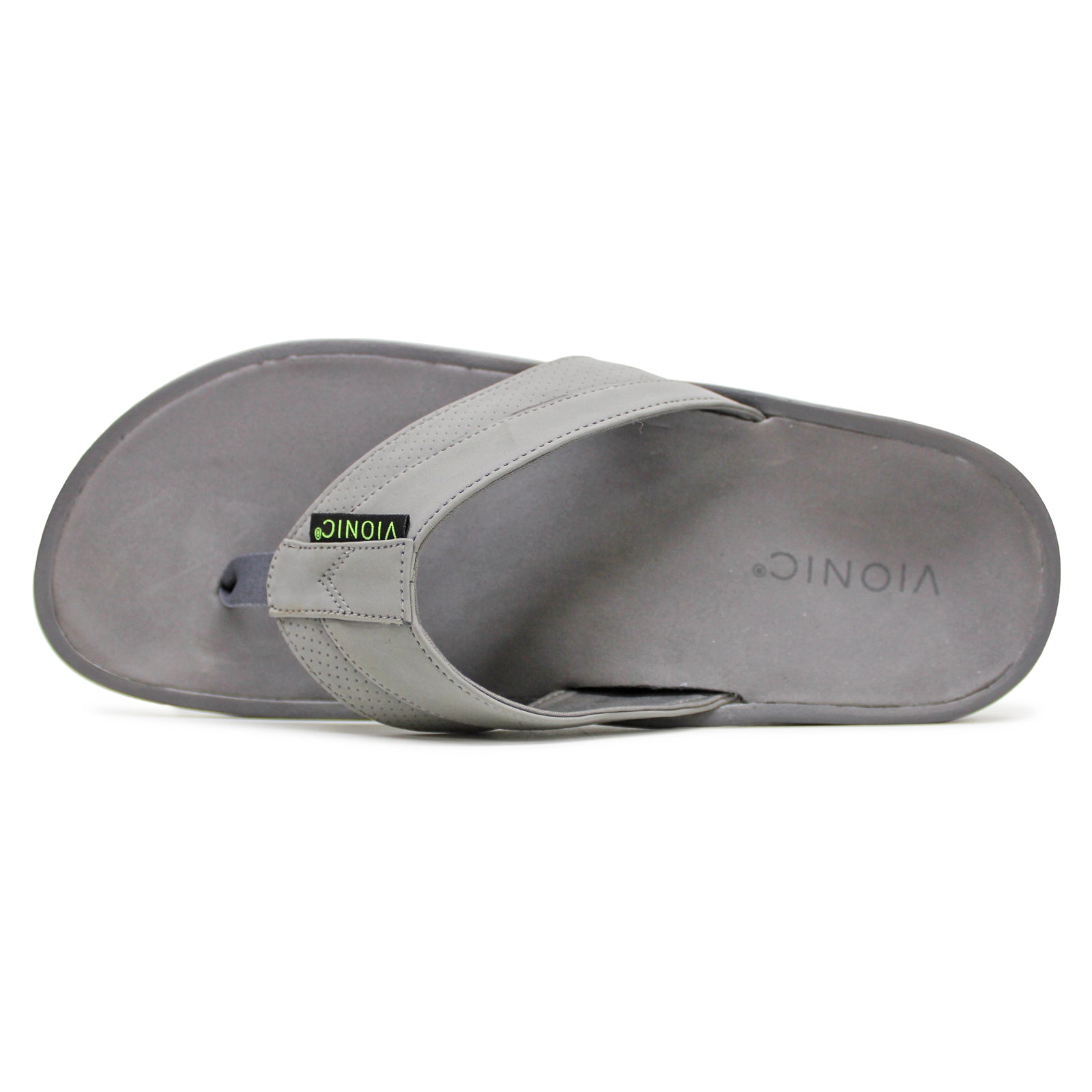 Vionic Wyatt H9636S1020 Textile Synthetic Mens Sandals - Charcoal - 44#color_charcoal