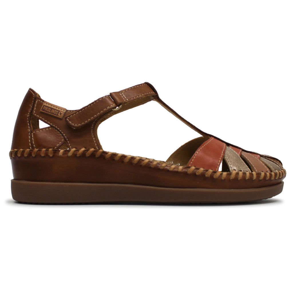 Pikolinos Cadaques W8K-0705 Leather Womens Sandals#color_brandy