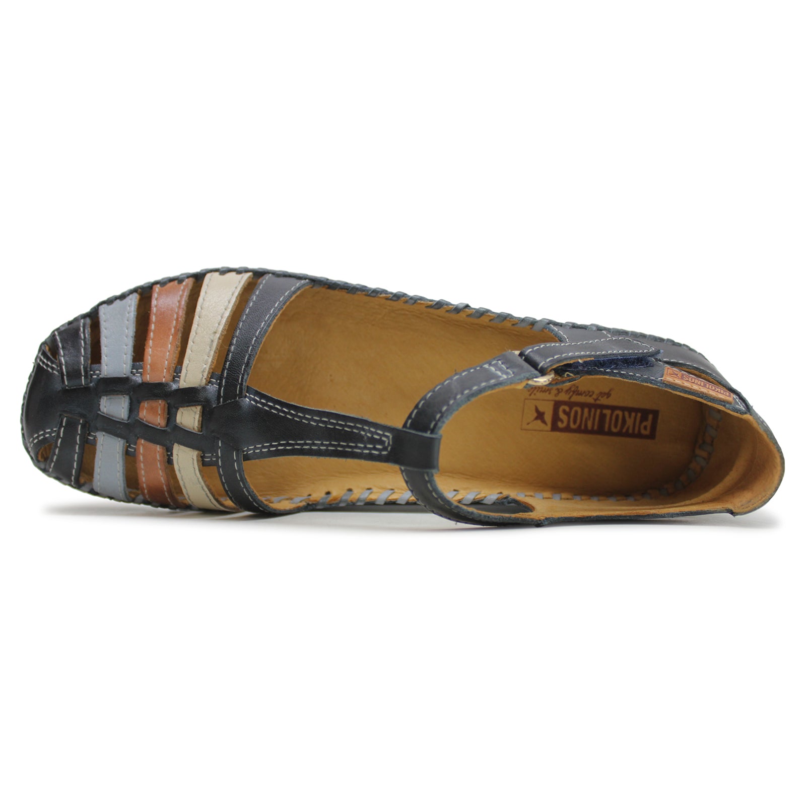 Pikolinos P. Vallarta 655-0843 Leather Womens Sandals#color_ocean