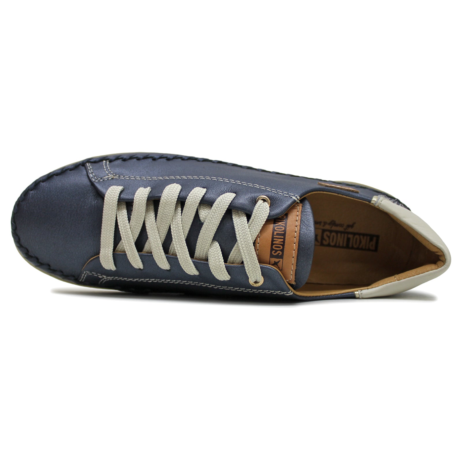 Pikolinos Soller W8B-6531 Leather Womens Trainers#color_blue