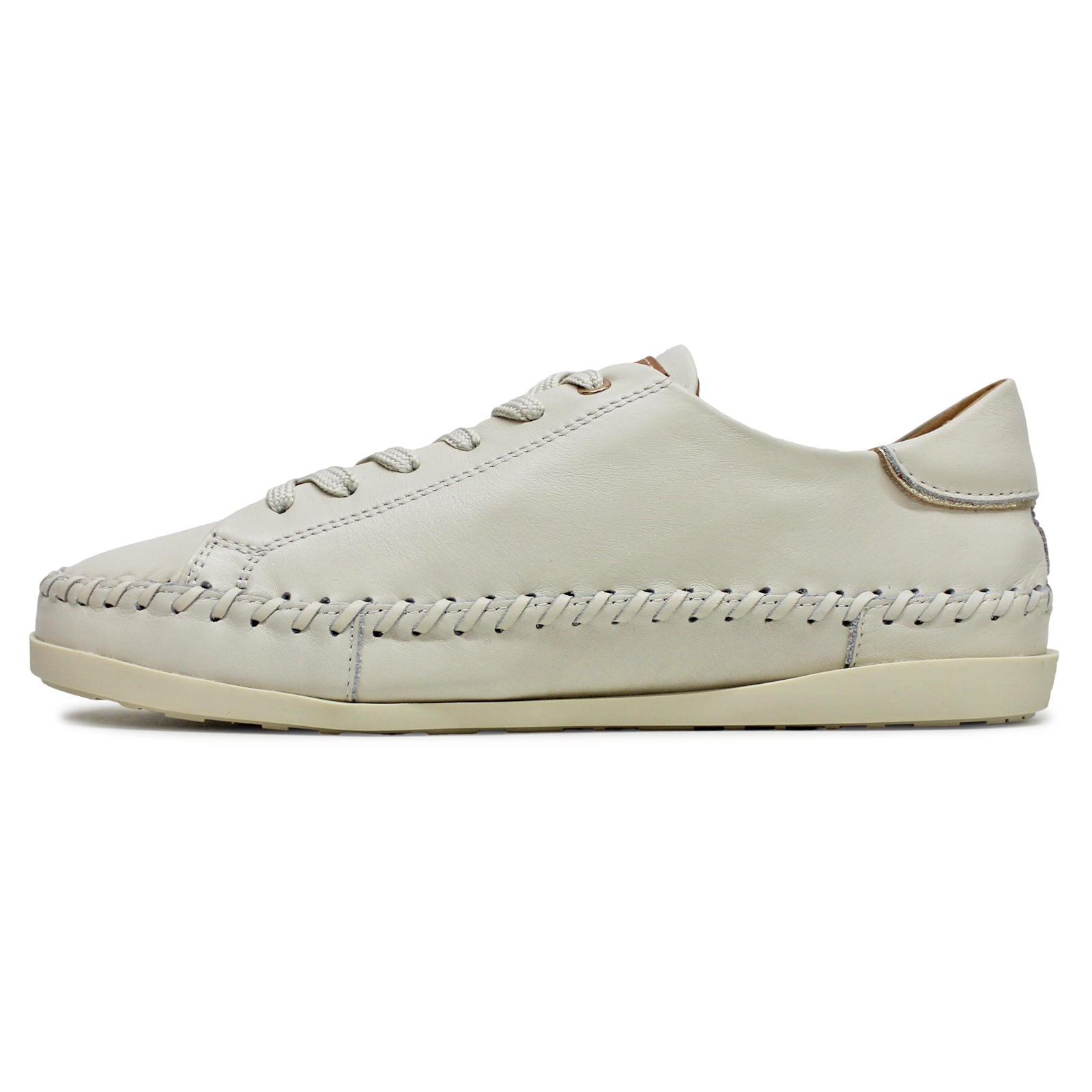 Pikolinos Soller W8B-6531 Leather Womens Trainers#color_nata