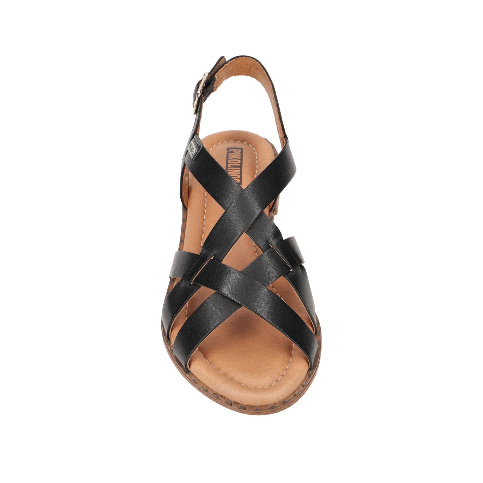 Pikolinos Algar W0X-0556 Leather Womens Sandals#color_black