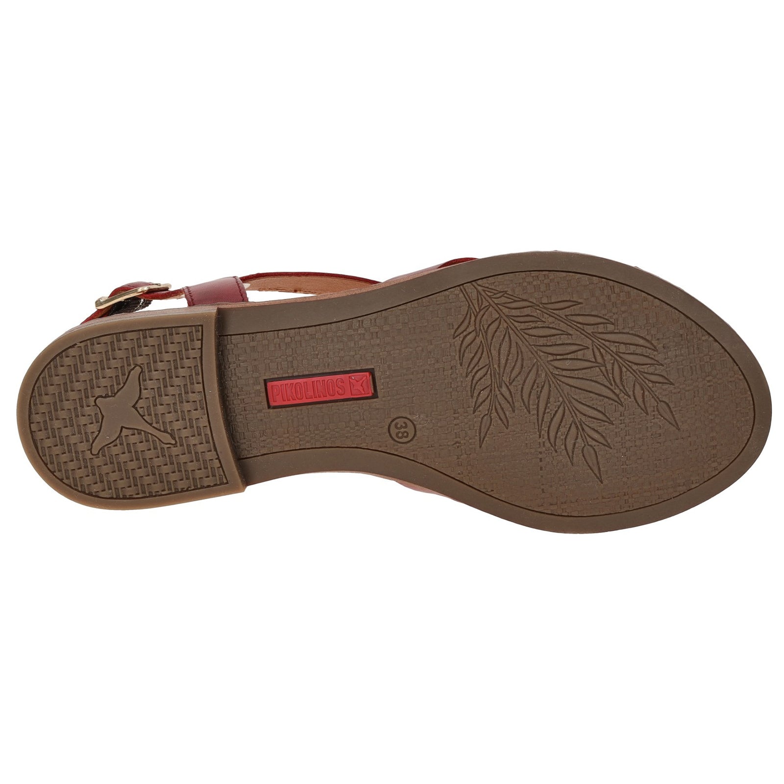 Pikolinos Algar W0X-0556 Leather Womens Sandals#color_rubi