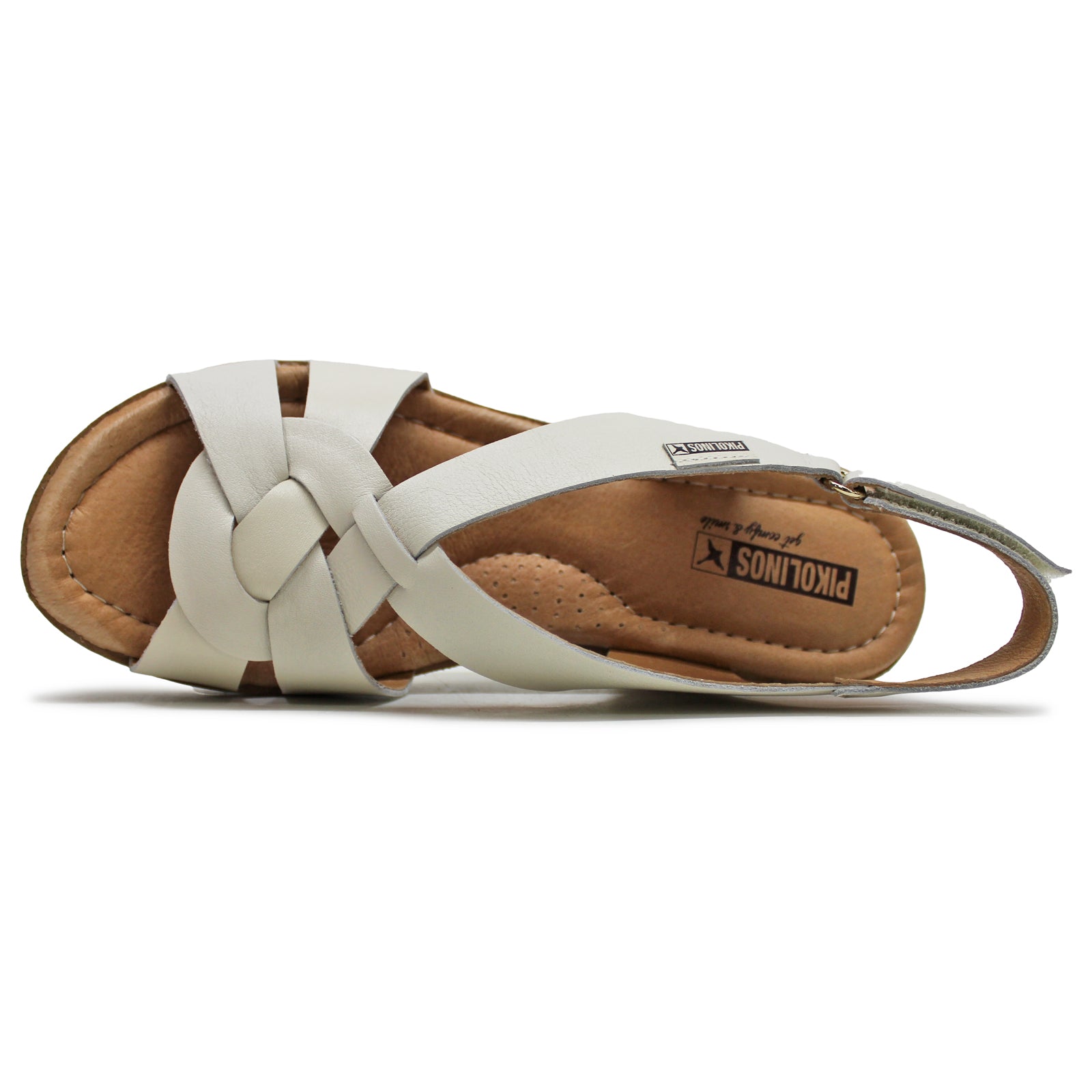 Pikolinos Arenales W3B-1518 Leather Womens Sandals#color_nata