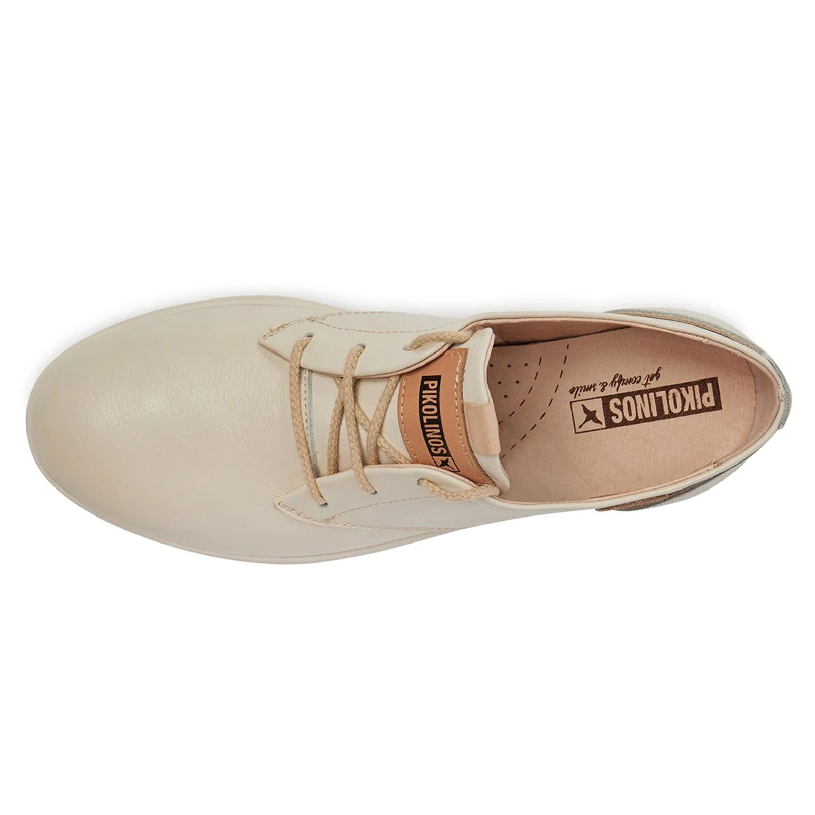 Pikolinos Gandia W2Y-4787 Leather Womens Shoes#color_nata