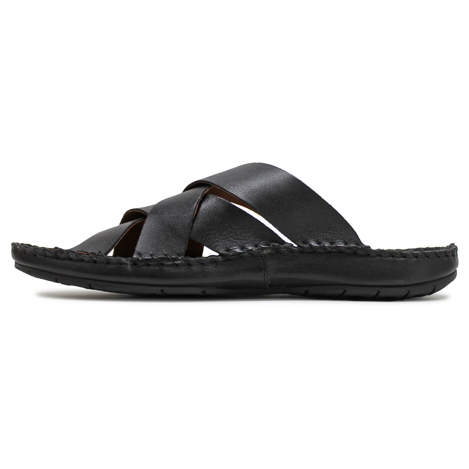 Pikolinos Tarifa 06J-0015 Leather Mens Sandals#color_black
