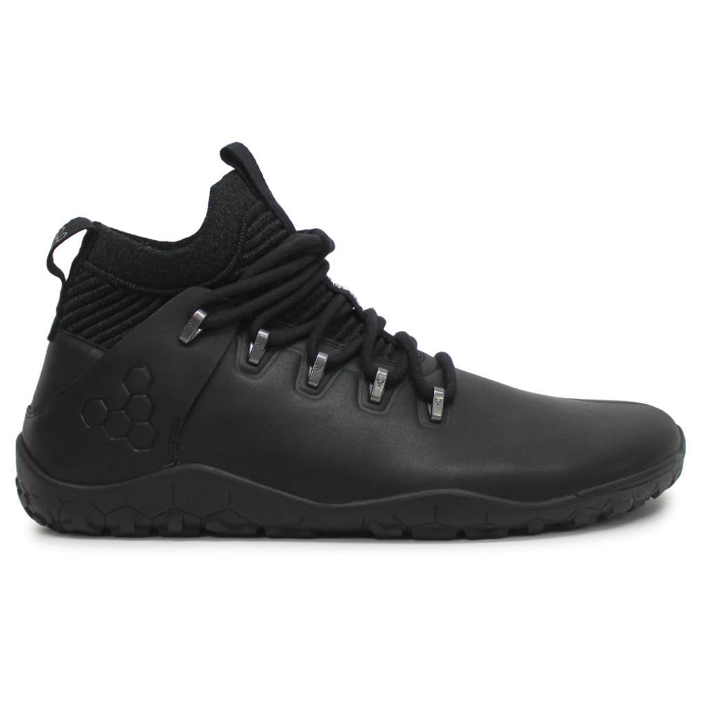 Vivobarefoot Magna Leather FG Leather Mens Trainers#color_obsidian