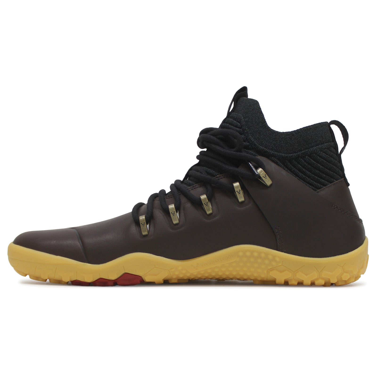 Vivobarefoot Magna Leather FG Leather Mens Trainers#color_bracken