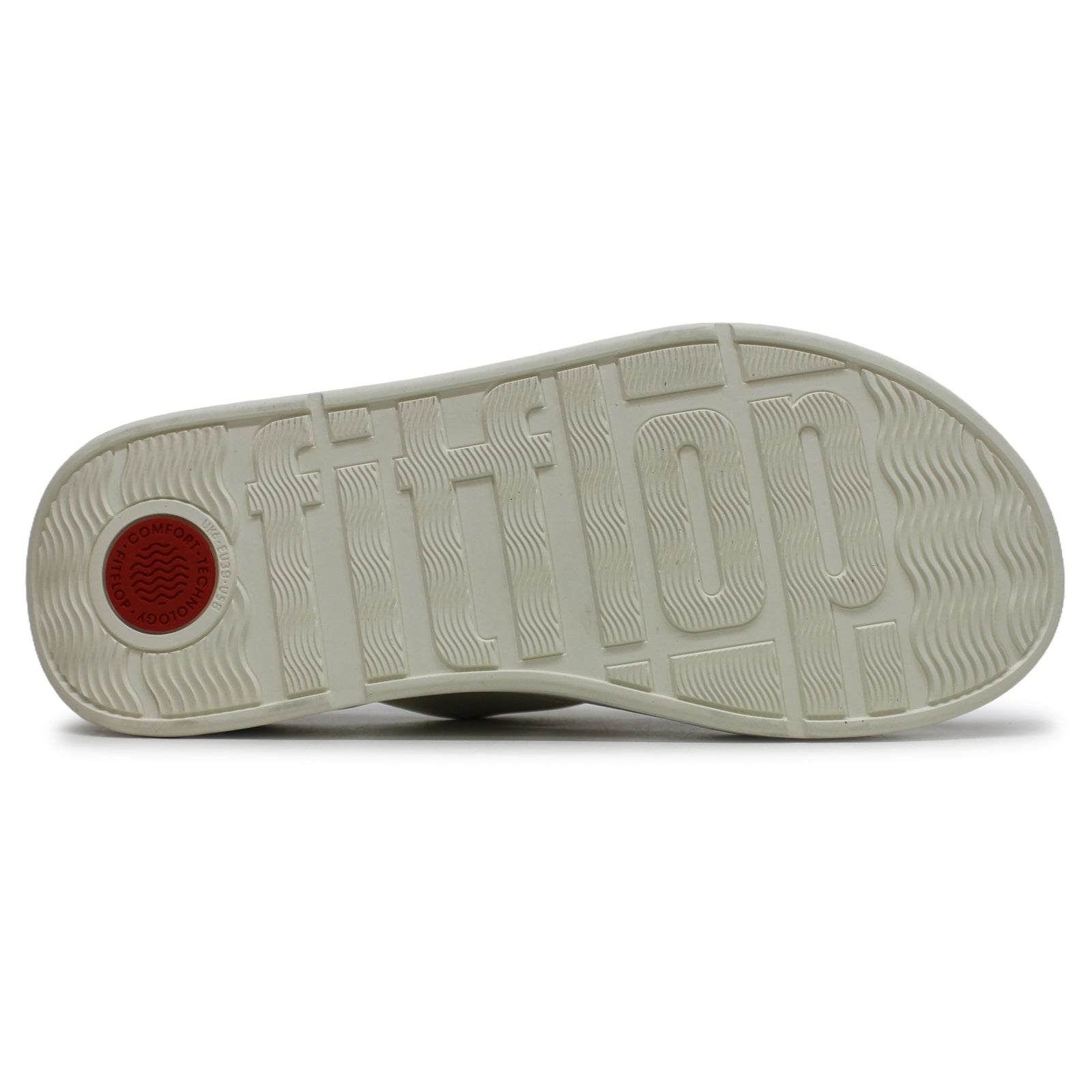 FitFlop F Mode Flatform Toe Post Leather Womens Sandals#color_cream