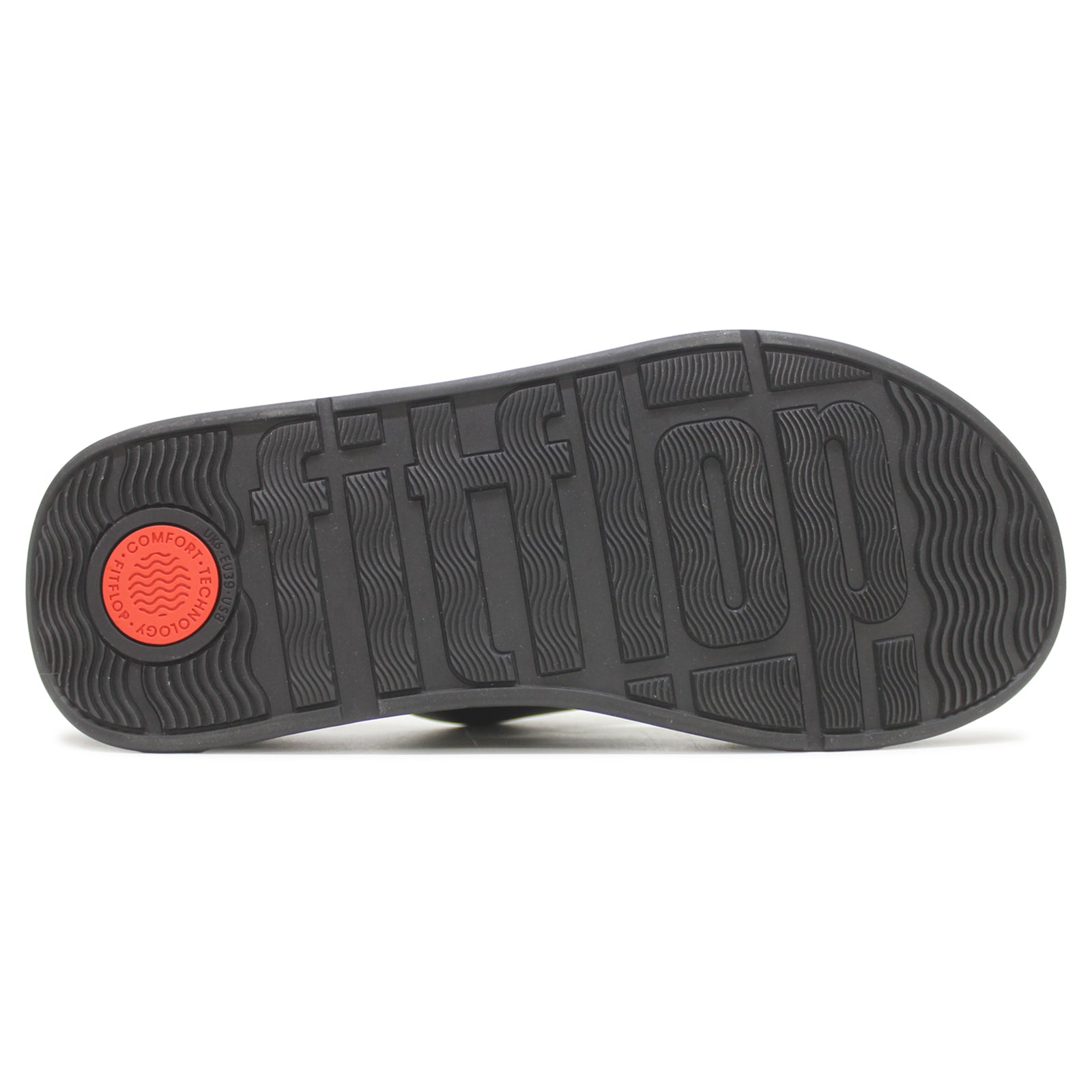 FitFlop F Mode Flatform Toe Post Leather Womens Sandals#color_all black