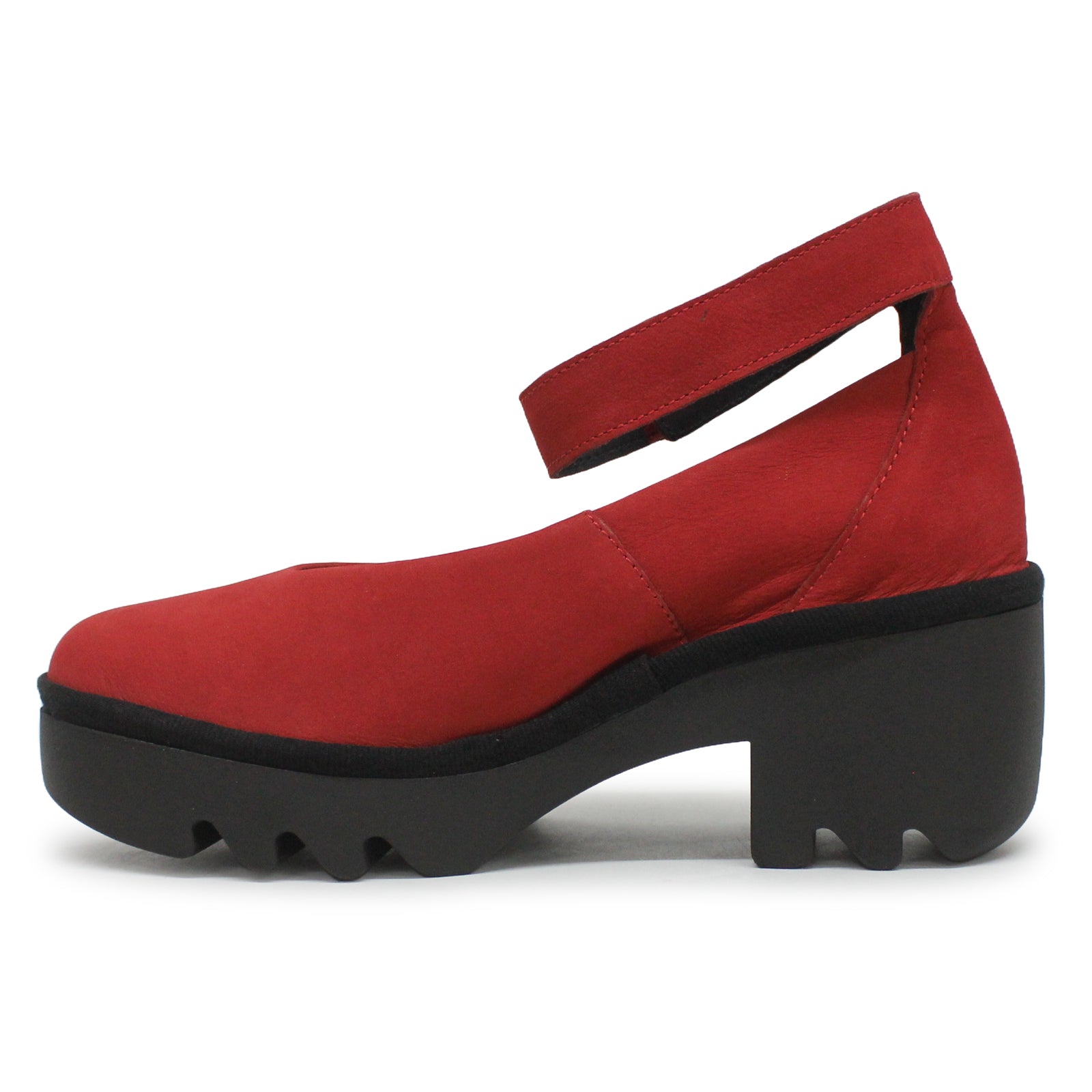 Fly London TIRY497FLY Mousse Leather Womens Shoes#color_lipstick red