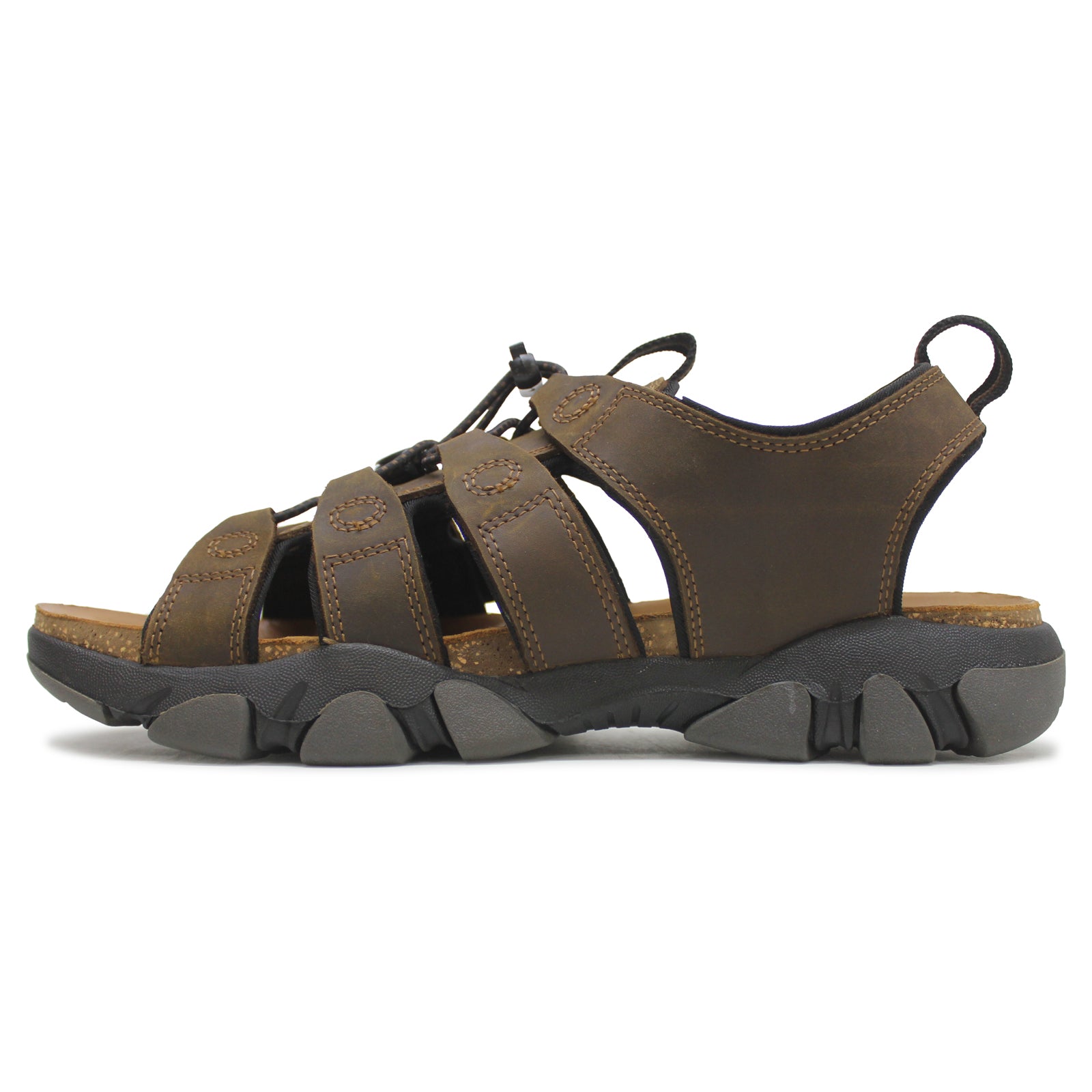 Keen Daytona II 1027340 Full Grain Leather Mens Sandals - Bison Black - 47#color_bison black