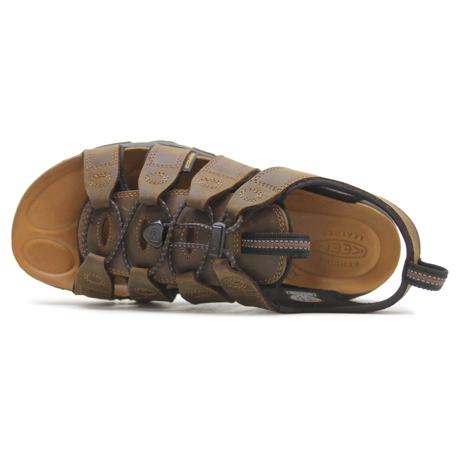 Keen Daytona II 1027340 Full Grain Leather Mens Sandals - Bison Black - 47#color_bison black
