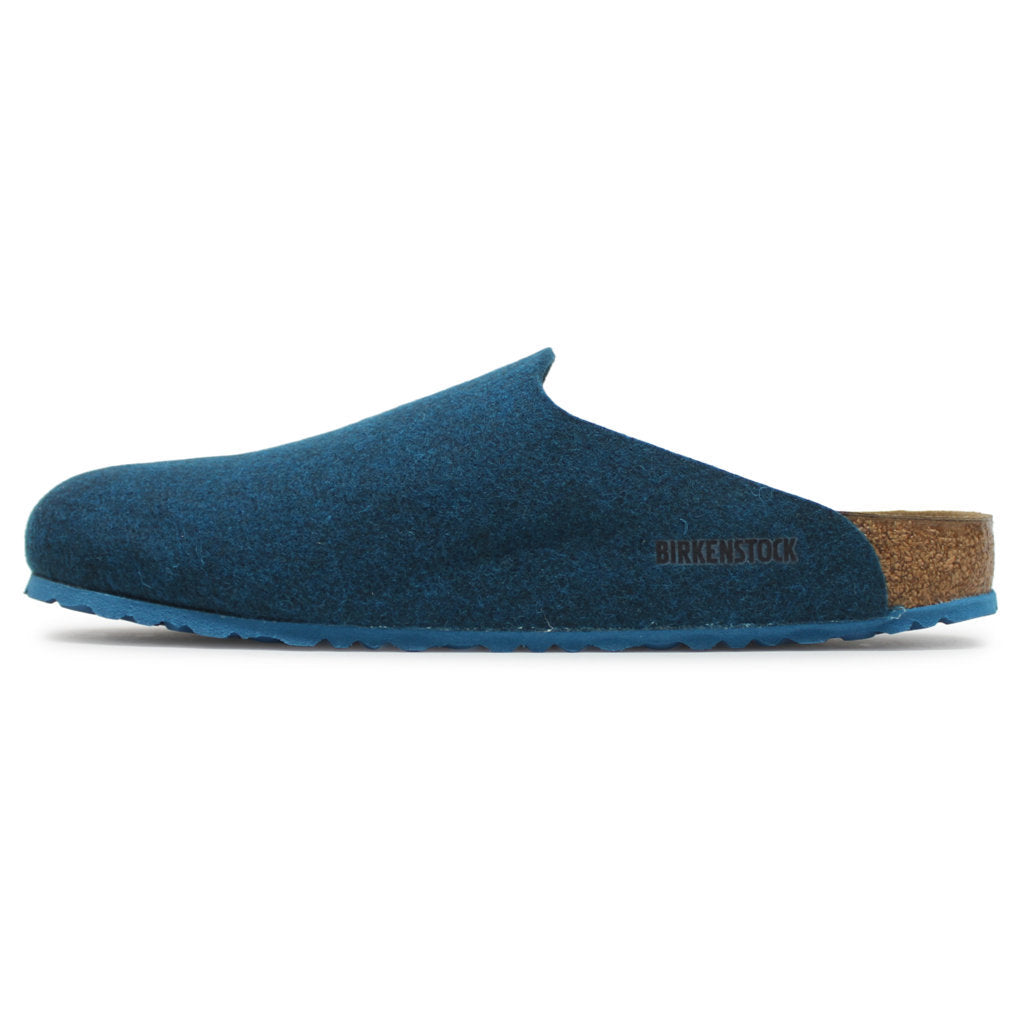 Birkenstock Amsterdam BS Wool Unisex Sandals#color_petrol