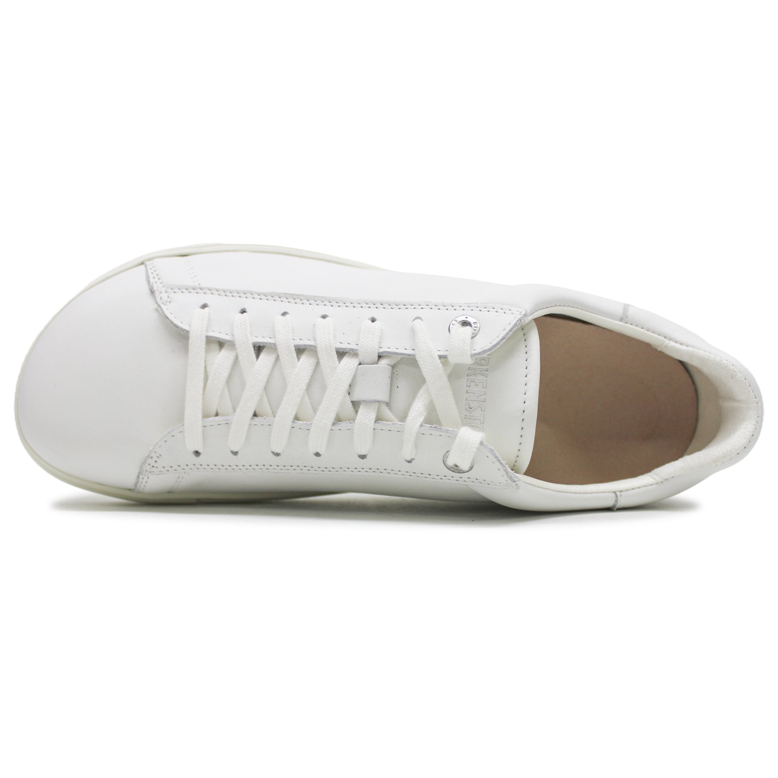 Bend Low Natural Leather Unisex Casual Shoes#color_white