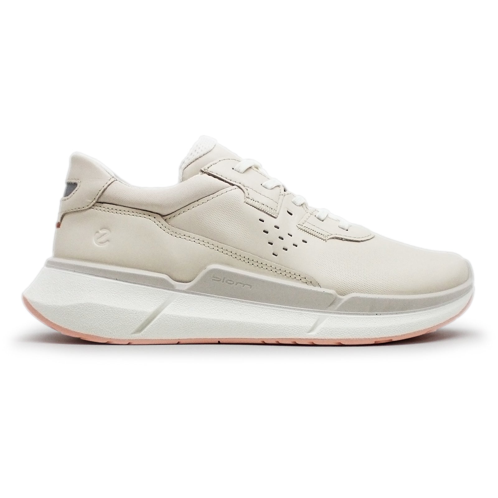 Ecco Biom 2.2 830763 Full Grain Leather Womens Trainers#color_limestone