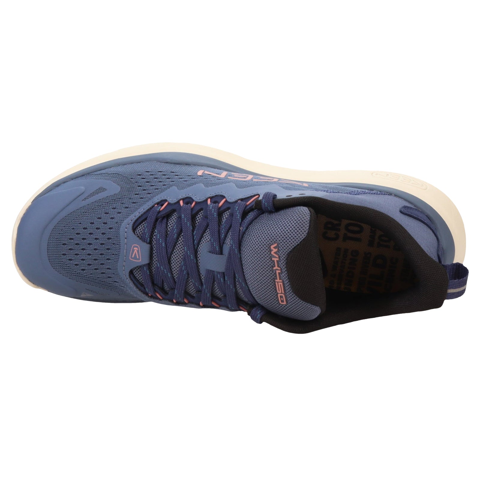 Keen WK450 Textile Synthetic Womens Trainers#color_vintage indigo nostalgia rose